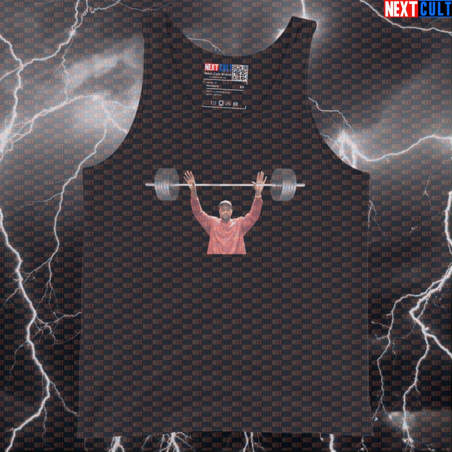Kanye Workout Parody Gym Tank Top | Rap Music Bodybuilding Muscle Shirt Tank Tops Bodybuilding Fitness Gym Hip Hop Kanye West Powerlifting Workout Next Cult Brand
