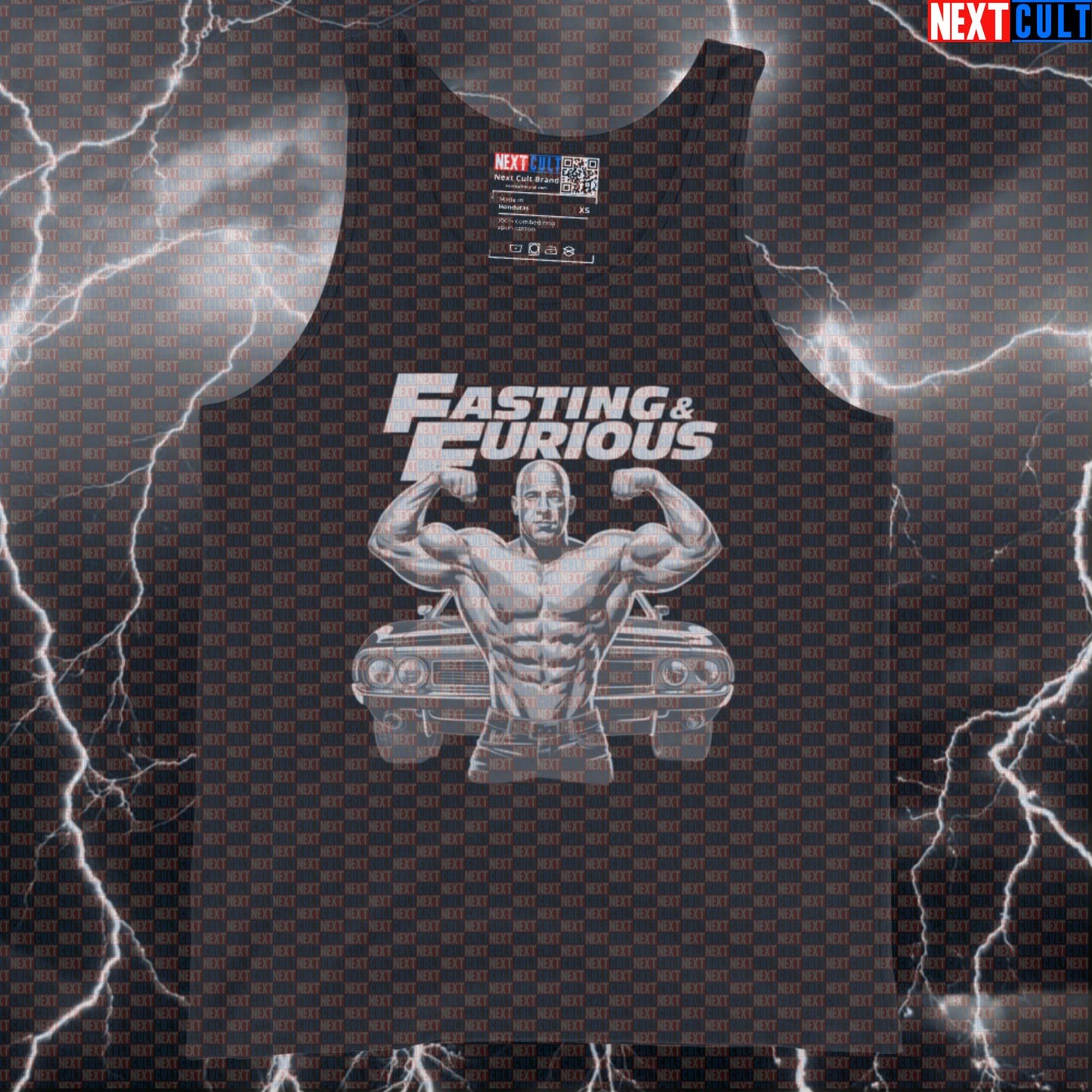 Fasting & Furious Gym Tank Top | Vin Diesel Fasting Meme Muscle Shirt For Workouts Bodybuilding Fast Food Films Fitness Gym Workout Next Cult Brand