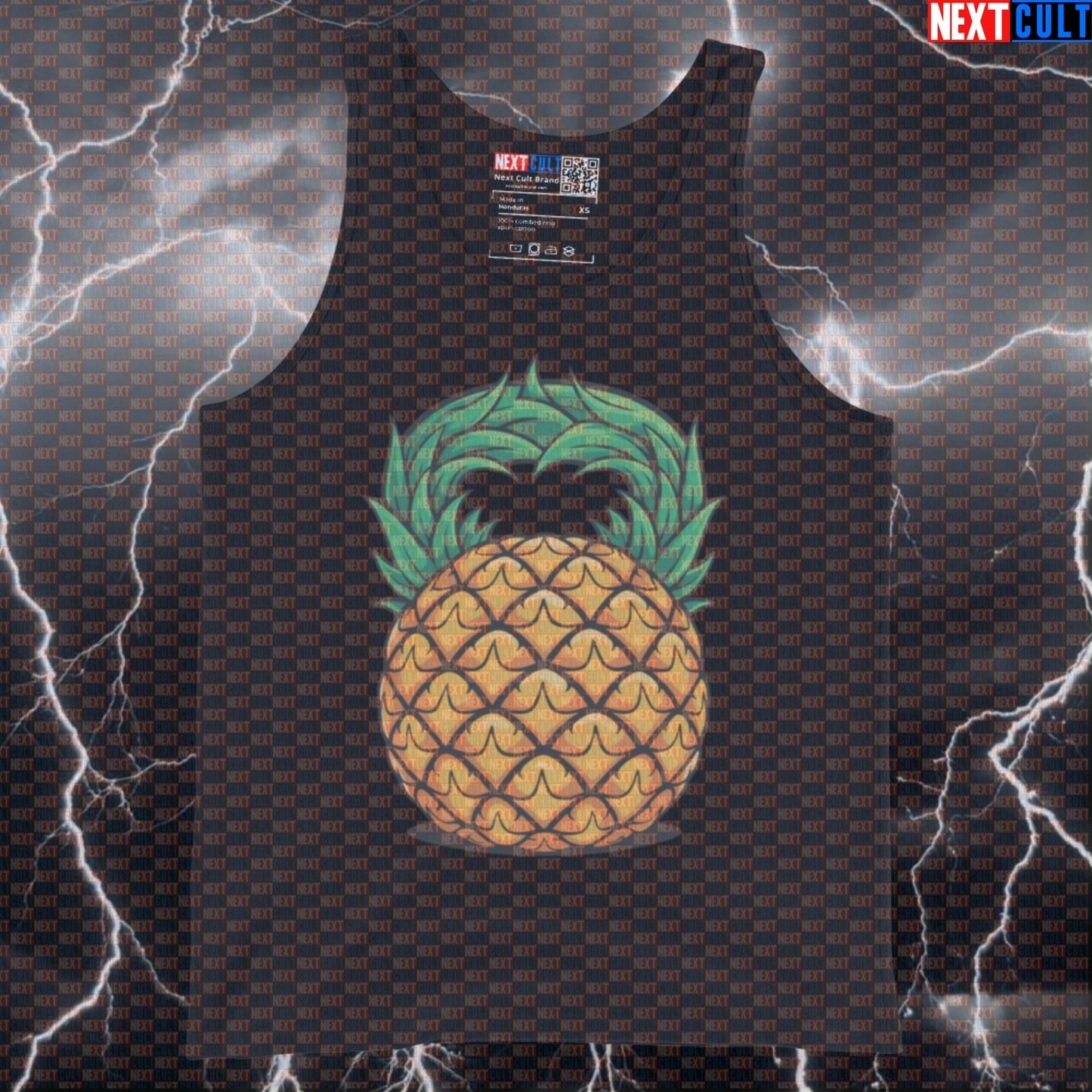 Pineapple Kettlebell Funny Gym Tank Top - Kettlebell Meme Vest Muscle Shirt For Athletes Fast Food Fitness Gym Kettlebell Workout Next Cult Brand