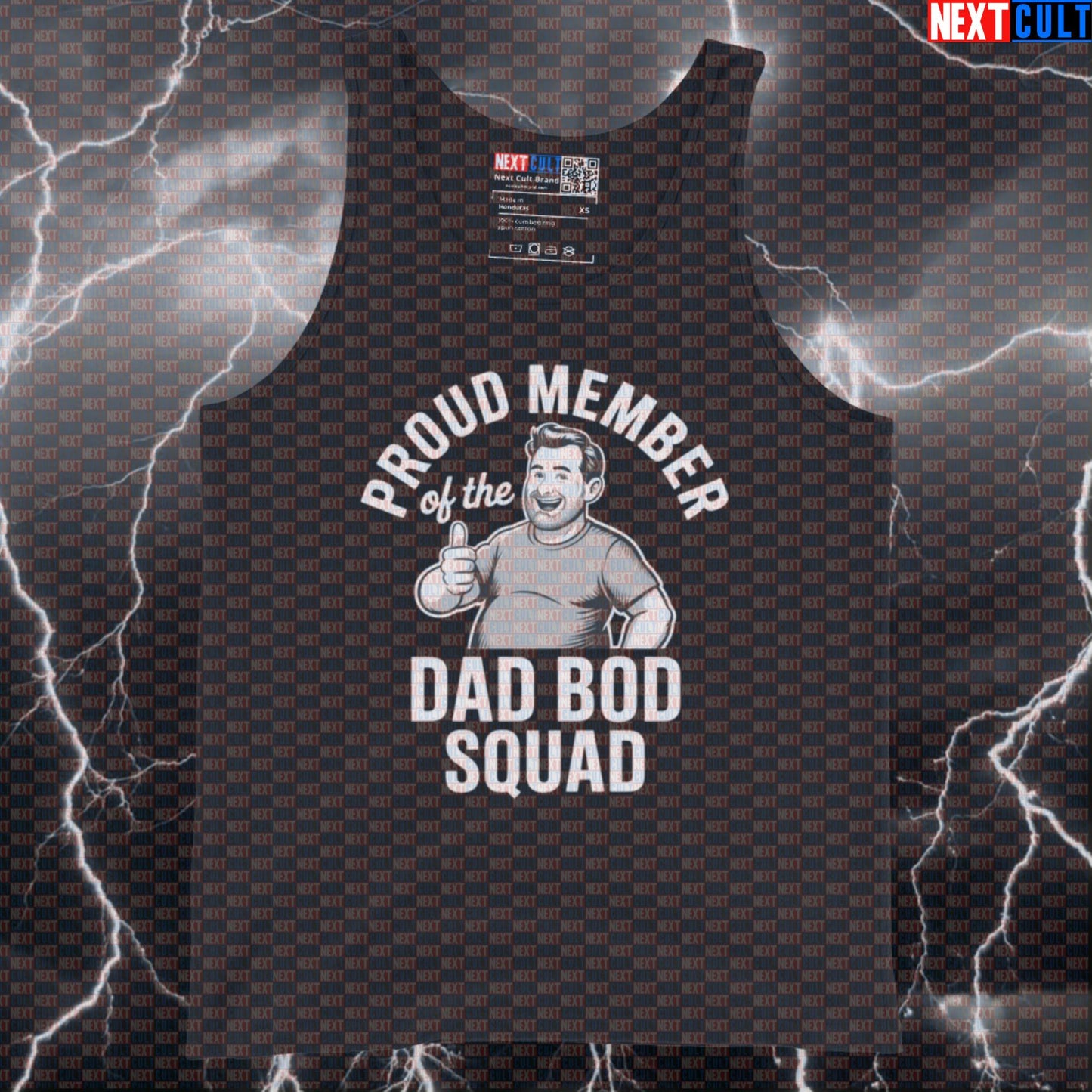 Proud Member of the Dad Bod Squad Funny Gym Tank Top - Dad Strength Meme Vest Muscle Shirt Tank Tops Father's Day Fitness Gym Workout Next Cult Brand