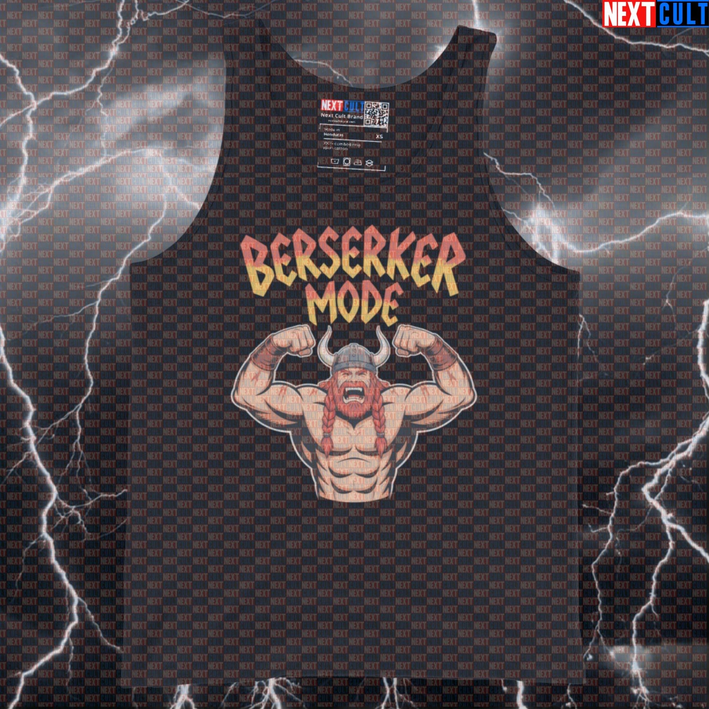 Berserker Mode Viking Funny Gym Tank Top - Norse Workout Vest Muscle Shirt For Lifters Bodybuilding Fitness Gym Vikings Workout Next Cult Brand