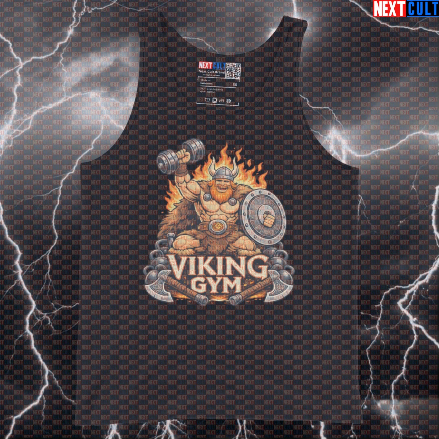 Gym Viking Tank Top | Funny Viking Muscle Shirt & Workout Vest for Serious Lifters Bodybuilding Fitness Gym Vikings Workout Next Cult Brand
