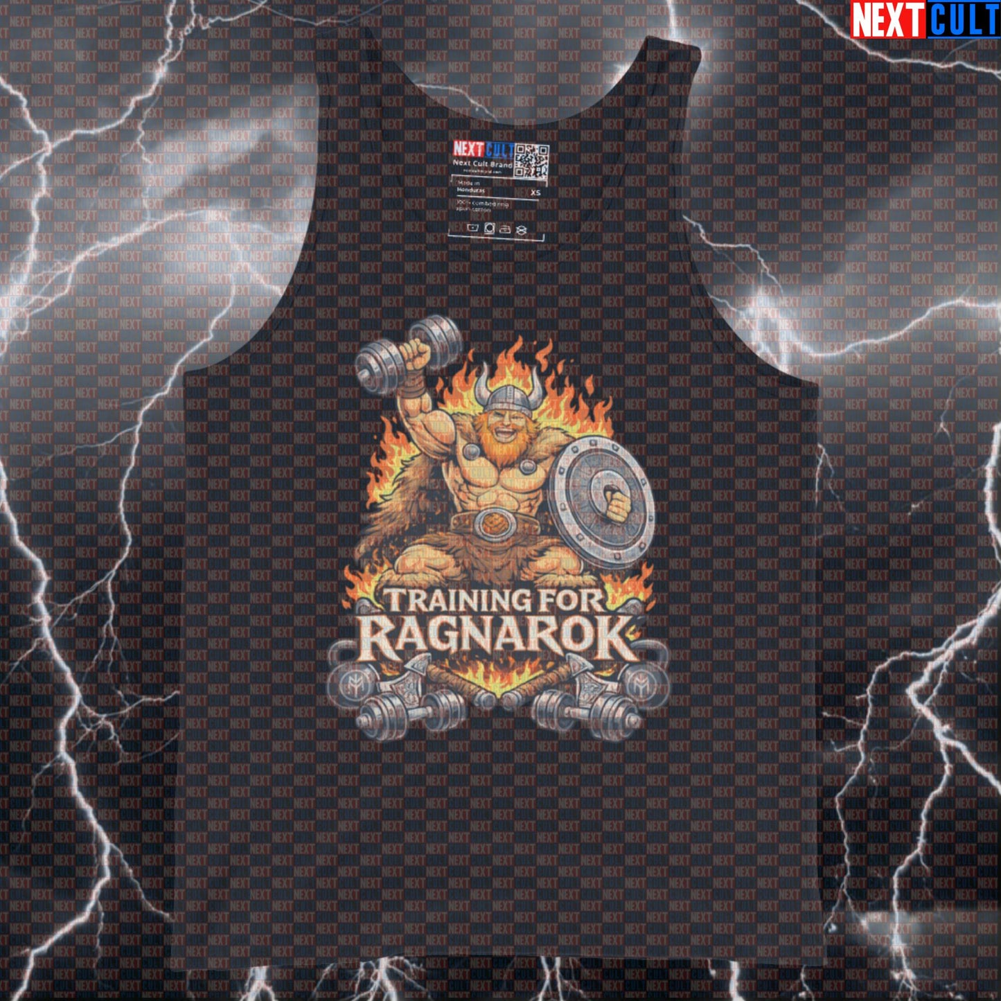 Training for Ragnarok Gym Tank Top | Funny Viking Workout Vest & Muscle Shirt Bodybuilding Fitness Gym Vikings Workout Next Cult Brand