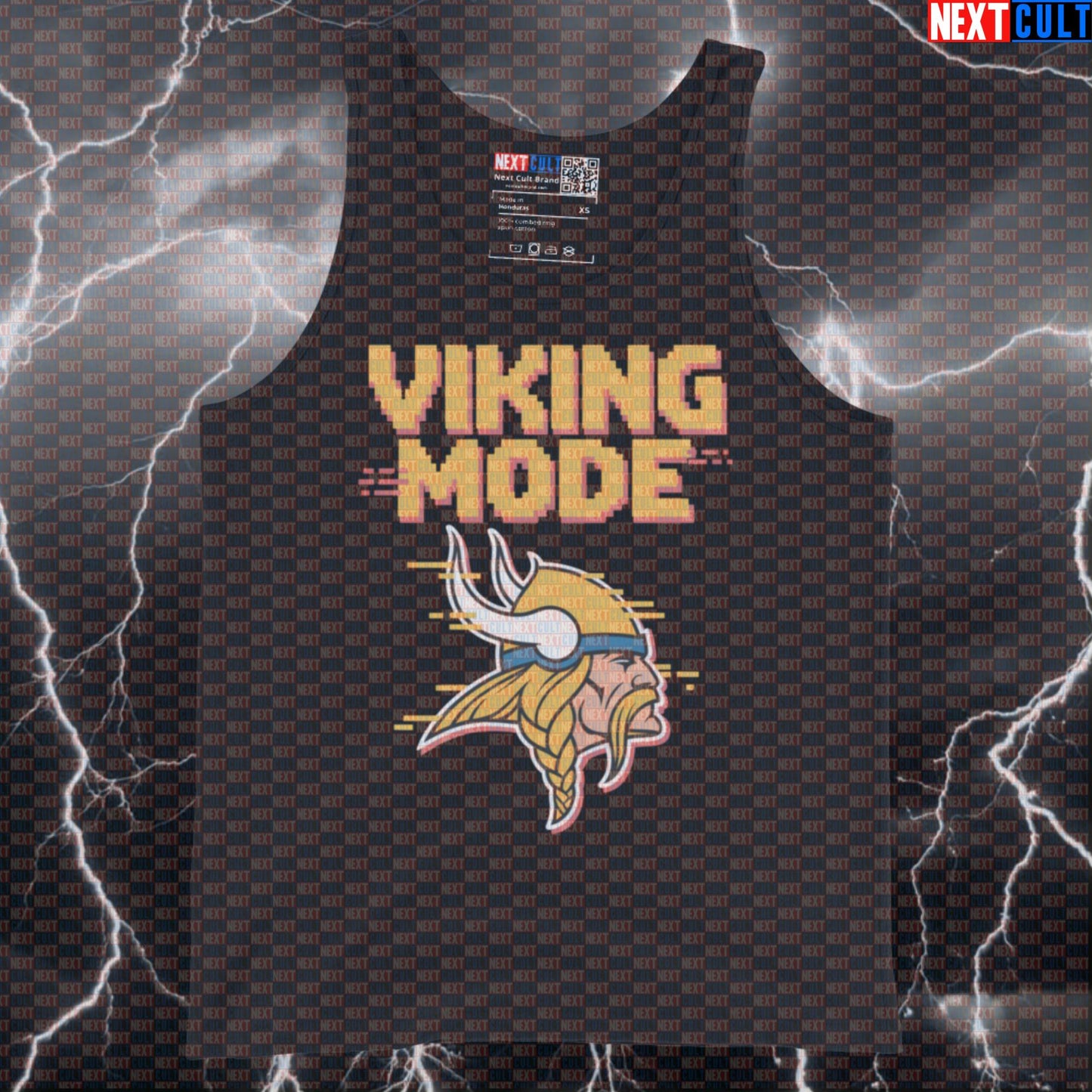 Viking Mode Funny Gym Tank Top - Norse Workout Vest Muscle Shirt For Athletes Bodybuilding Fitness Gym Vikings Workout Next Cult Brand