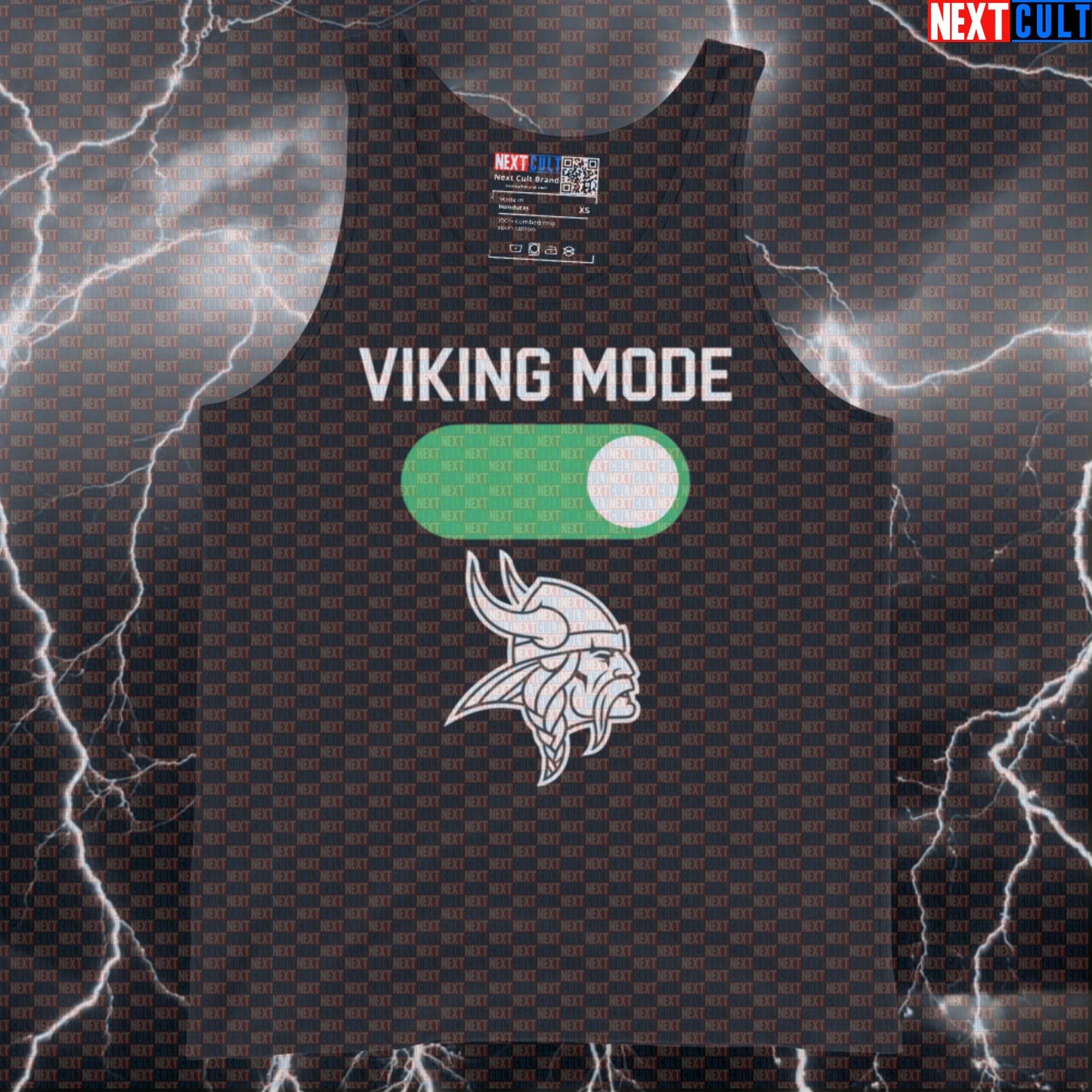 Viking Mode On Funny Gym Tank Top - Norse Warrior Workout Vest Muscle Shirt Bodybuilding Fitness Gym Vikings Workout Next Cult Brand