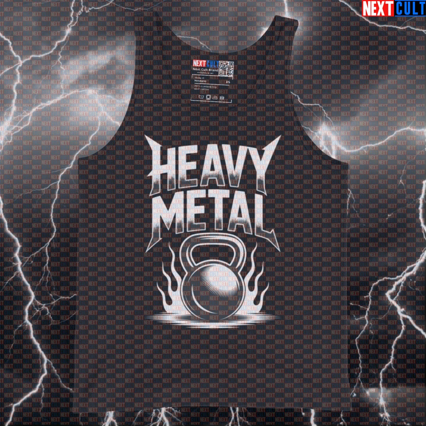 Heavy Metal Gym Tank Top - Funny Kettlebell Rock Music Vest Muscle Shirt For Lifters Tank Tops Bodybuilding Fitness Gym Kettlebell Rock Music Workout Next Cult Brand