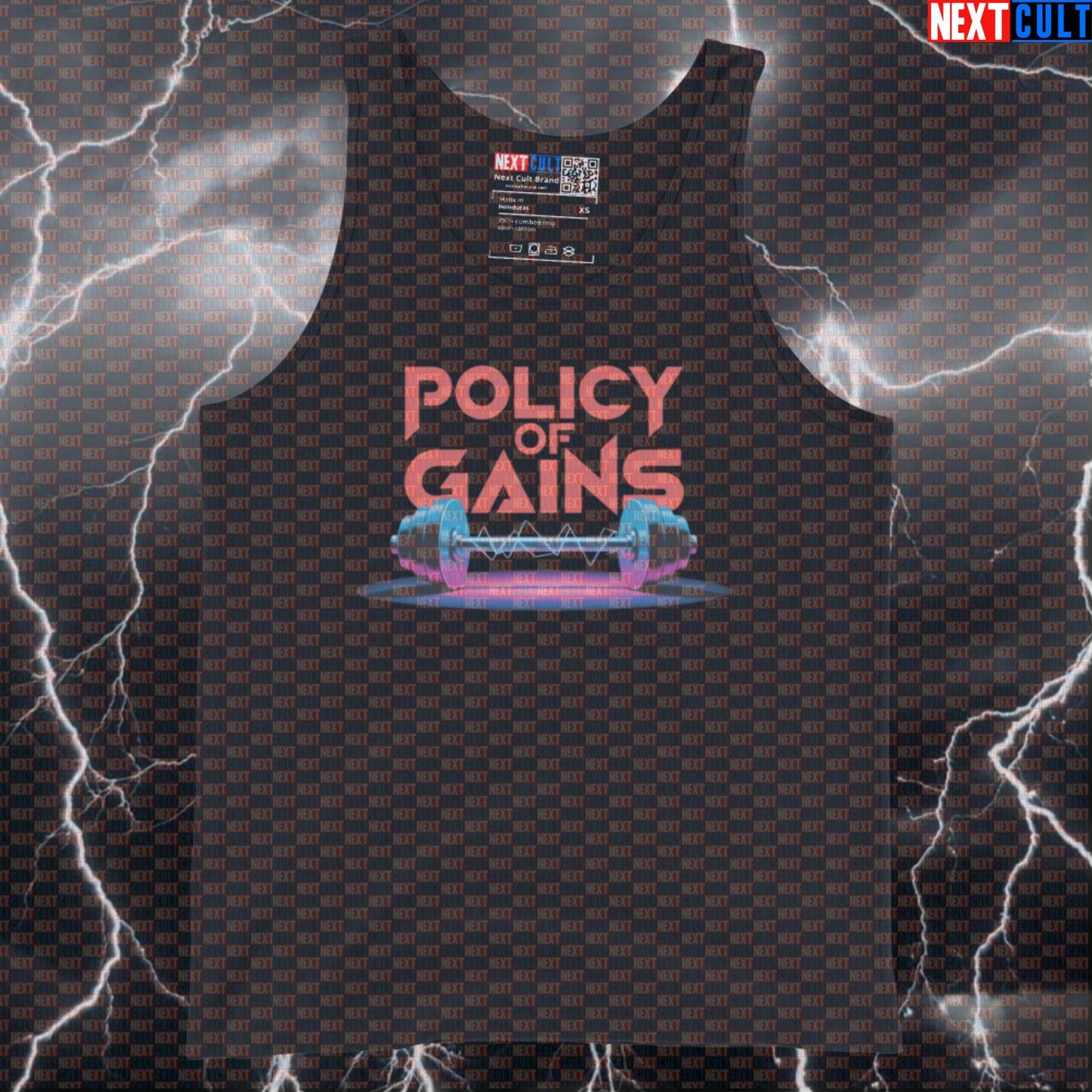 Policy Of Gains Funny Gym Tank Top - Depeche Mode Workout Vest Muscle Shirt For Lifters Tank Tops Bodybuilding Depeche Mode Fitness Gym Rock Music Workout Next Cult Brand