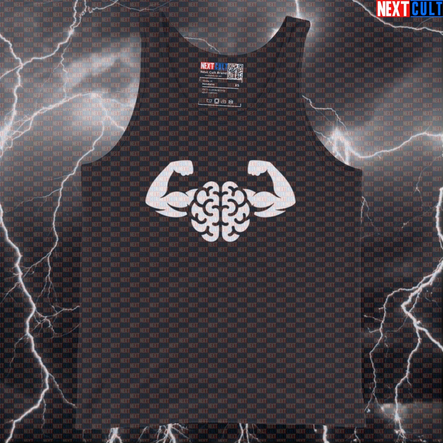 Mind Muscle Perfection Brain and Biceps Gym Tank Top for Science Based Bodybuilding and Focused Lifting Tank Tops Bodybuilding Fitness Gym Home Gym Workout Next Cult Brand