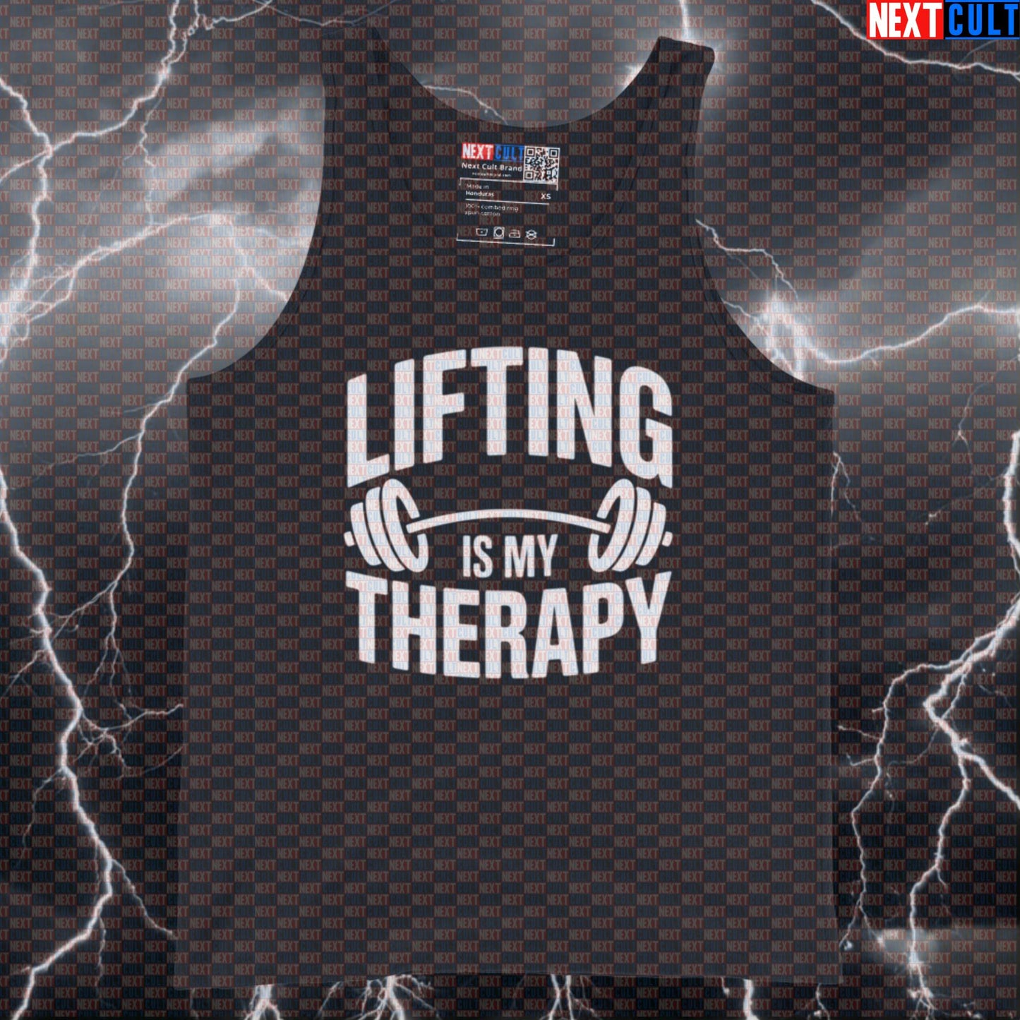 Lifting Is My Therapy Funny Gym Tank Top – Workout Fitness Bodybuilding Powerlifting Meme Muscle Shirt Bodybuilding Fitness Gym Powerlifting Workout Next Cult Brand