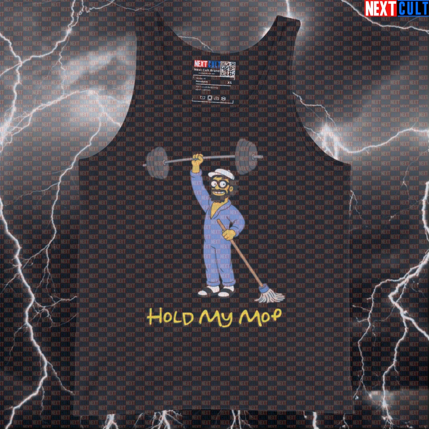 Hold My Mop Funny Gym Tank Top Muscle Shirt Athletic Vest Anatoly Meme Workout Gym Bro Top Anatoly Bodybuilding Gym Powerlifting Workout Next Cult Brand