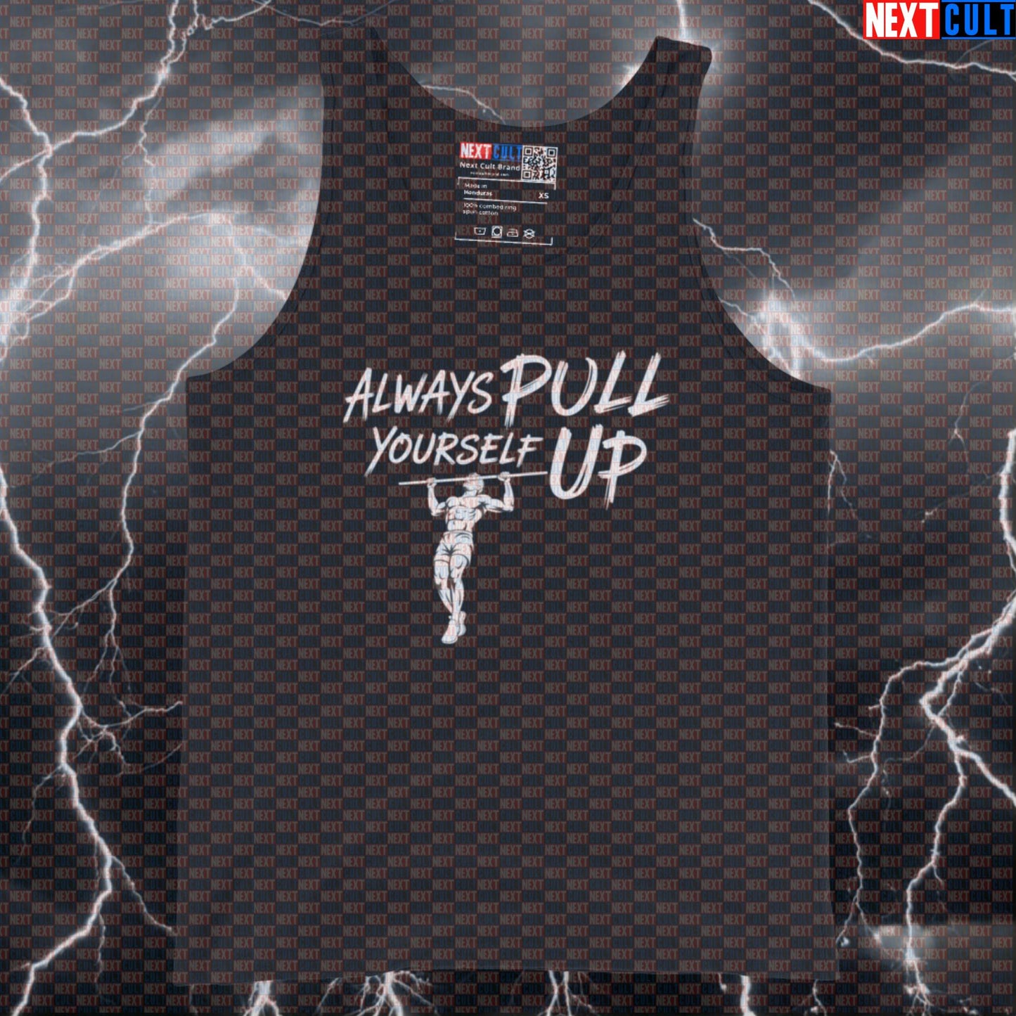 Always Pull Yourself Up Funny Gym Tank Top Calisthenics Muscle Shirt Athletic Vest for Pullup Workout Fans Bodybuilding Calisthenics Fitness Gym Workout Next Cult Brand