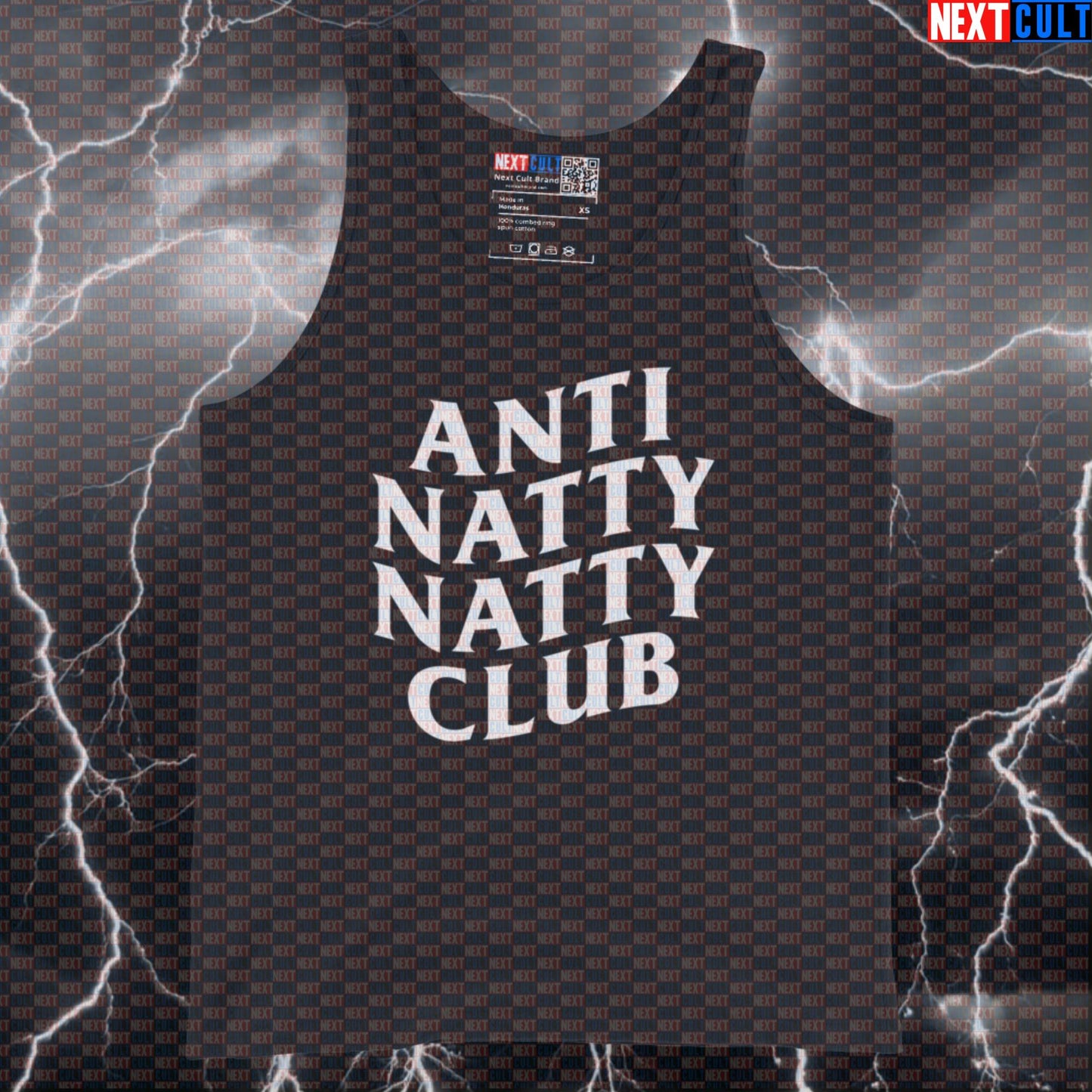 Anti Natty Natty Club Funny Gym Tank Top Muscle Shirt Athletic Vest for Lifters Bodybuilding Fitness Meme Fans Tank Tops Bodybuilding Fitness Gym Natty Steroids Workout Next Cult Brand