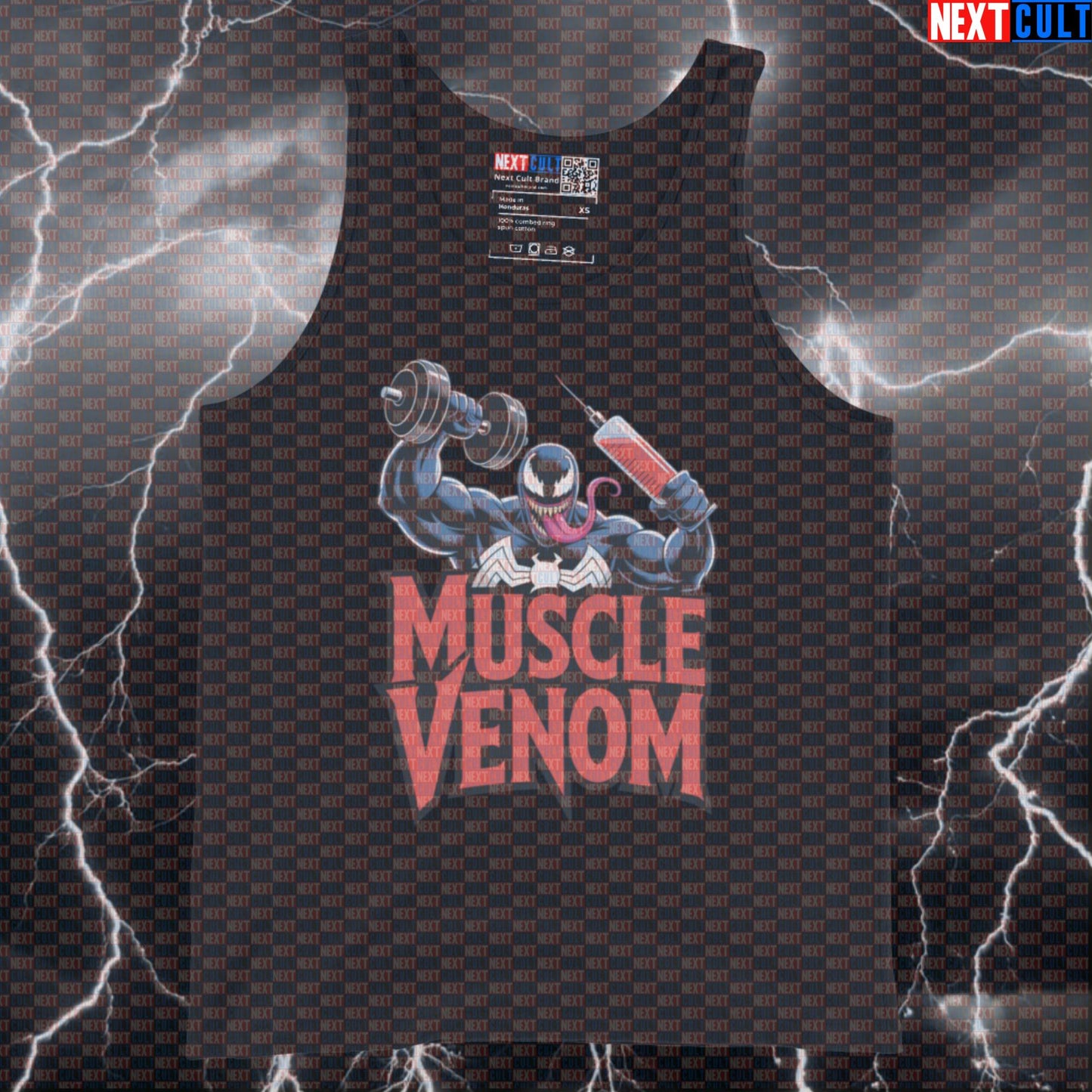 Muscle Venom Not Natty Funny Gym Tank Top Muscle Shirt Athletic Vest for Lifters Gymbros Steroid Meme Bodybuilding Films Fitness Gym Steroids Superheroes Venom Workout Next Cult Brand