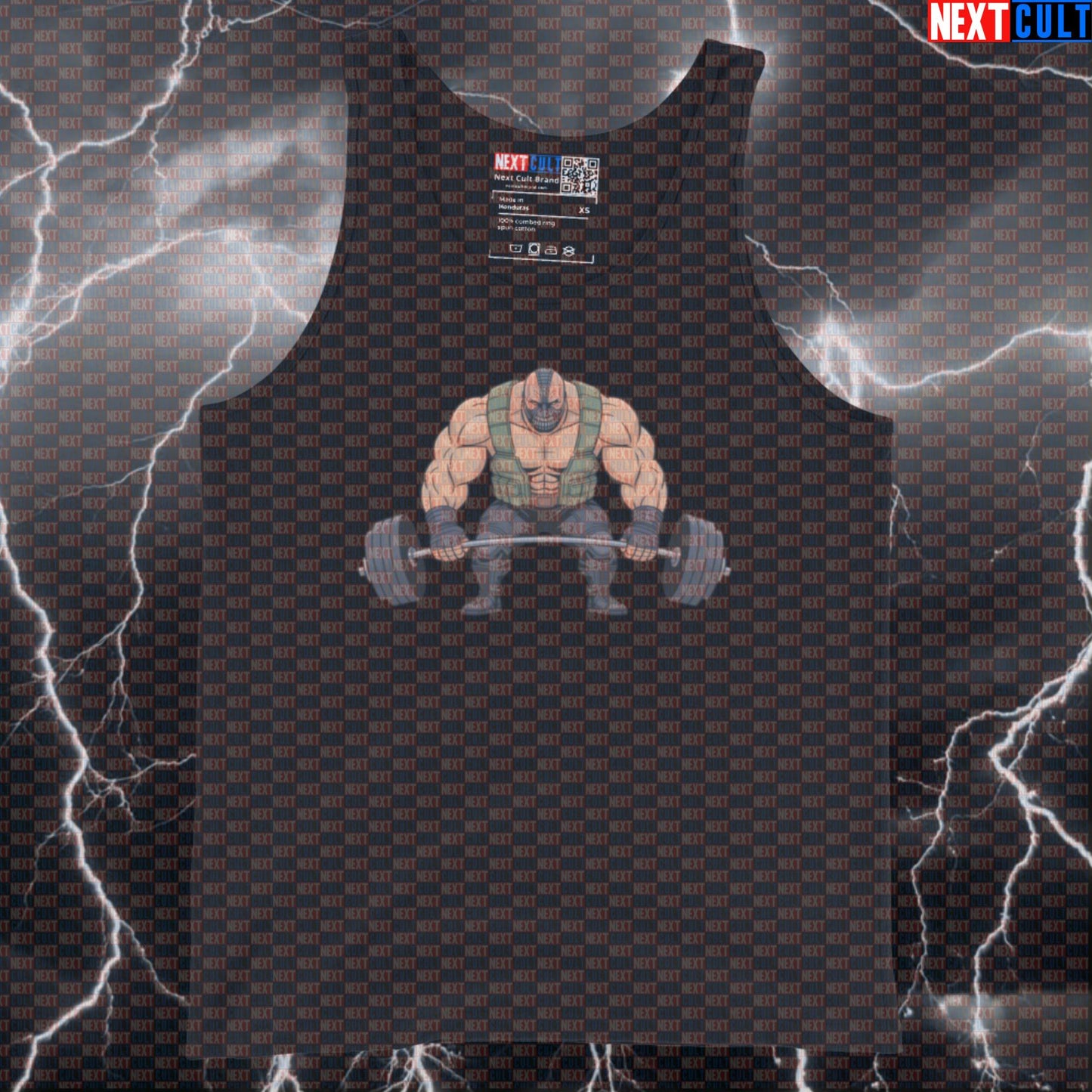 Funny Bane Gym Tank Top Superhero Workout Muscle Shirt Athletic Vest for Lifters Gymbro Fitness Fans Bane Bodybuilding Films Fitness Gym Leg Day Powerlifting Superheroes Workout Next Cult Brand