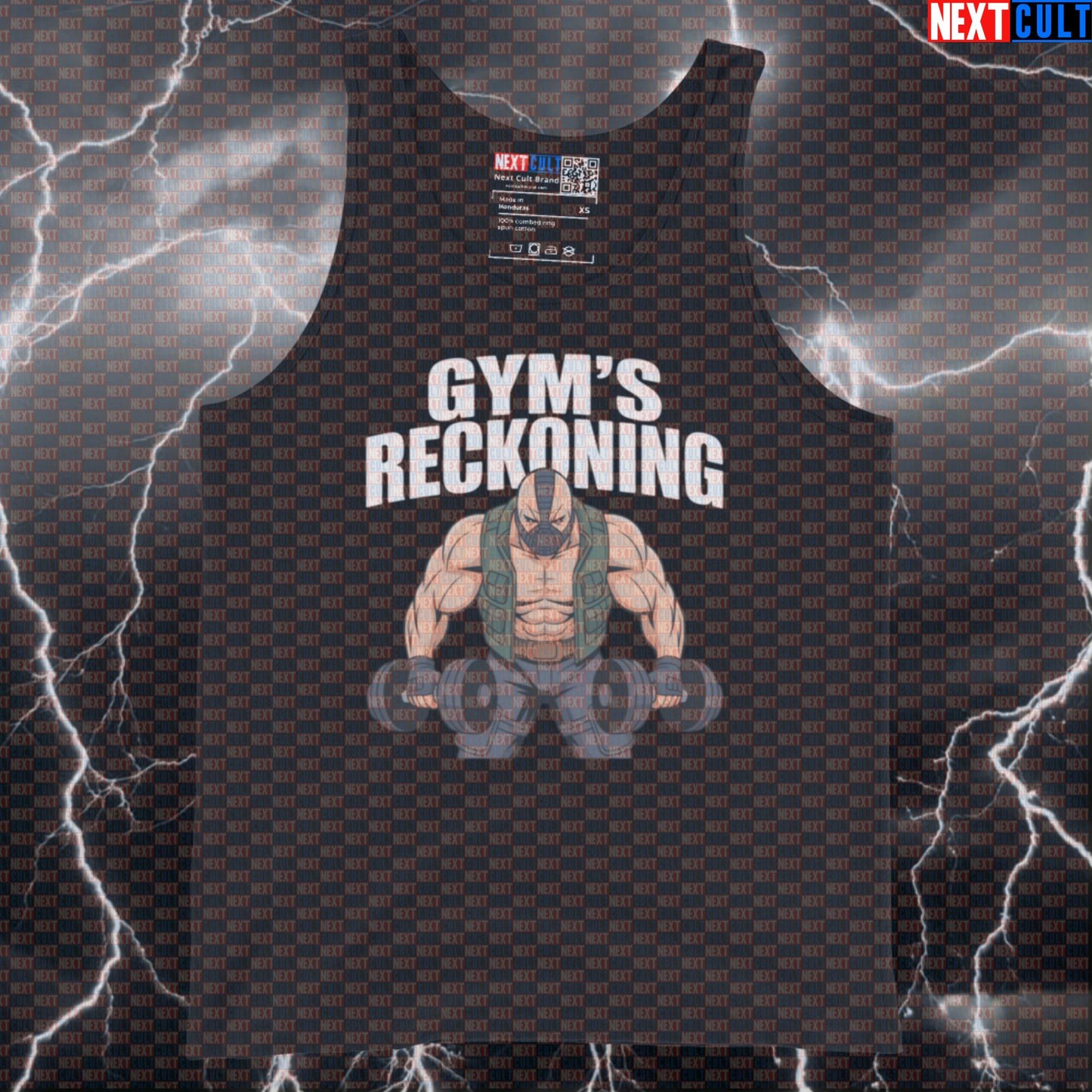 Funny Gym Bane Reckoning Gym Tank Top Muscle Shirt Athletic Vest for Lifters Comic Workout Fans Bane Bodybuilding Films Fitness Gym Superheroes Workout Next Cult Brand