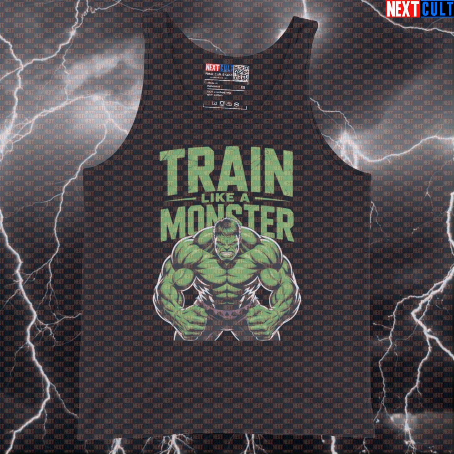 Train Like a Monster Funny Gym Tank Top Muscle Shirt Athletic Vest for Lifters Hulk Gymbros Tank Tops Next Cult Brand