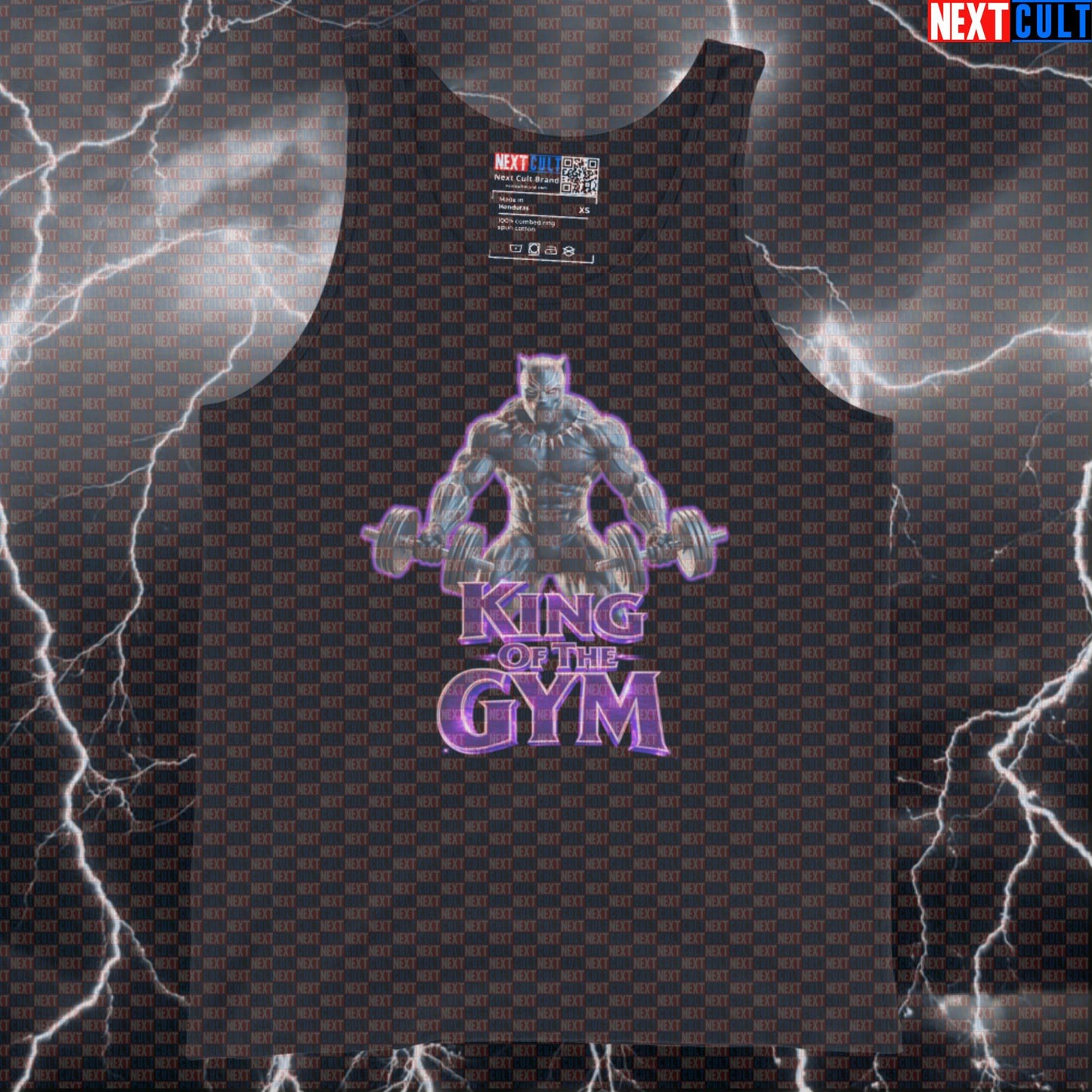 King of the Gym Black Panther Funny Gym Tank Top Workout Tank Top Bodybuilding Powerlifting Fitness Meme Tank Tops Next Cult Brand