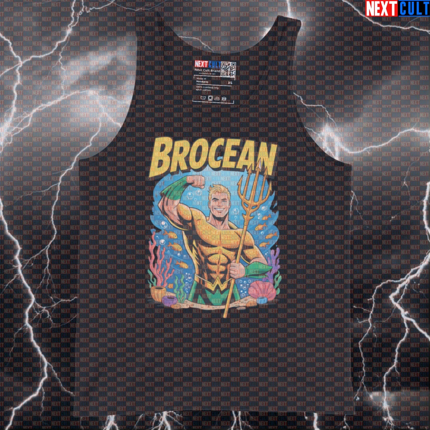 Brocean Gym Hero Funny Aquaman Gym Tank Top for Lifters Workout Muscle Shirt Athletic Vest Fitness Top Tank Tops Next Cult Brand