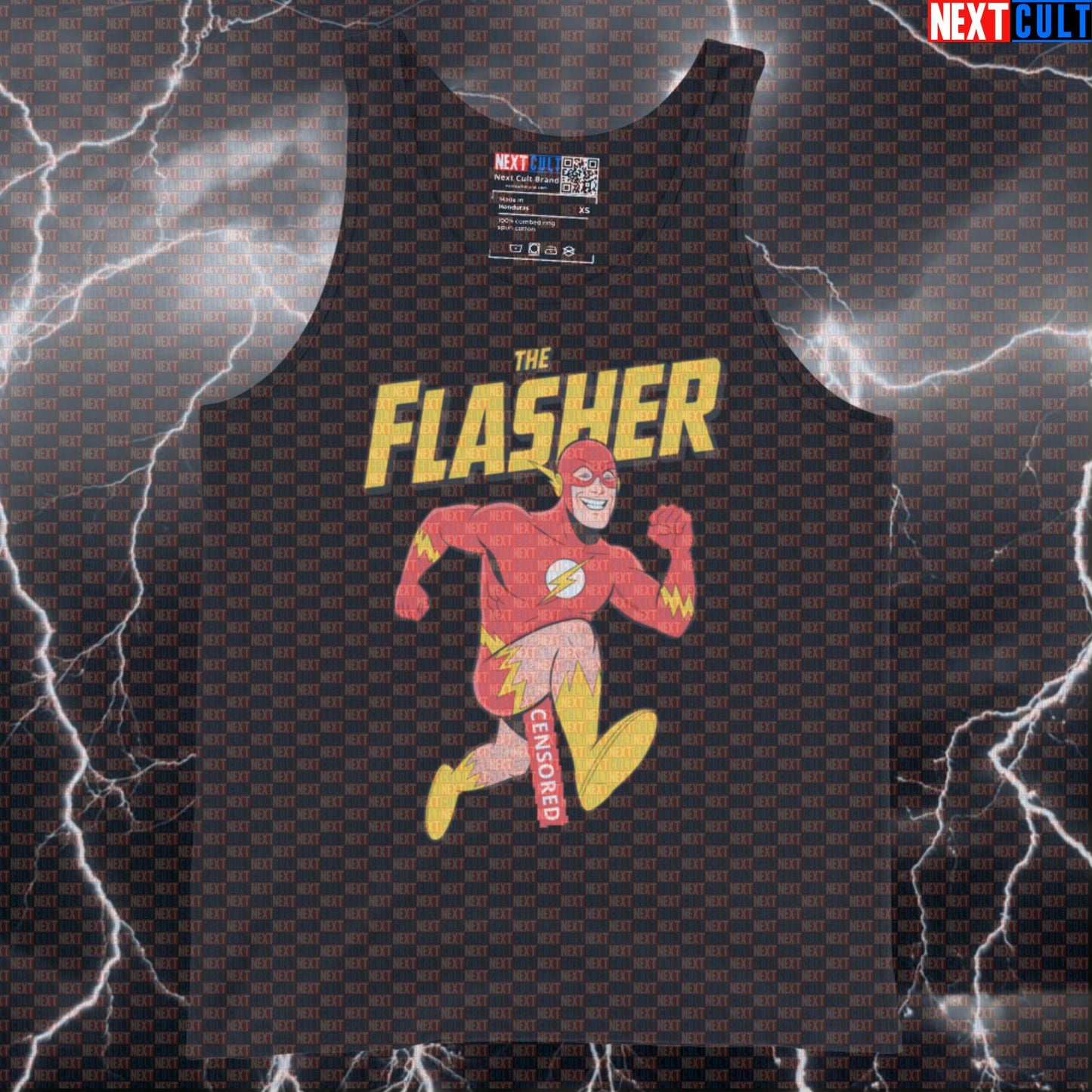 The Flasher Funny Gym Tank Top Superhero Cardio Meme Muscle Shirt Workout Tank Top Athletic Vest Tank Tops Next Cult Brand