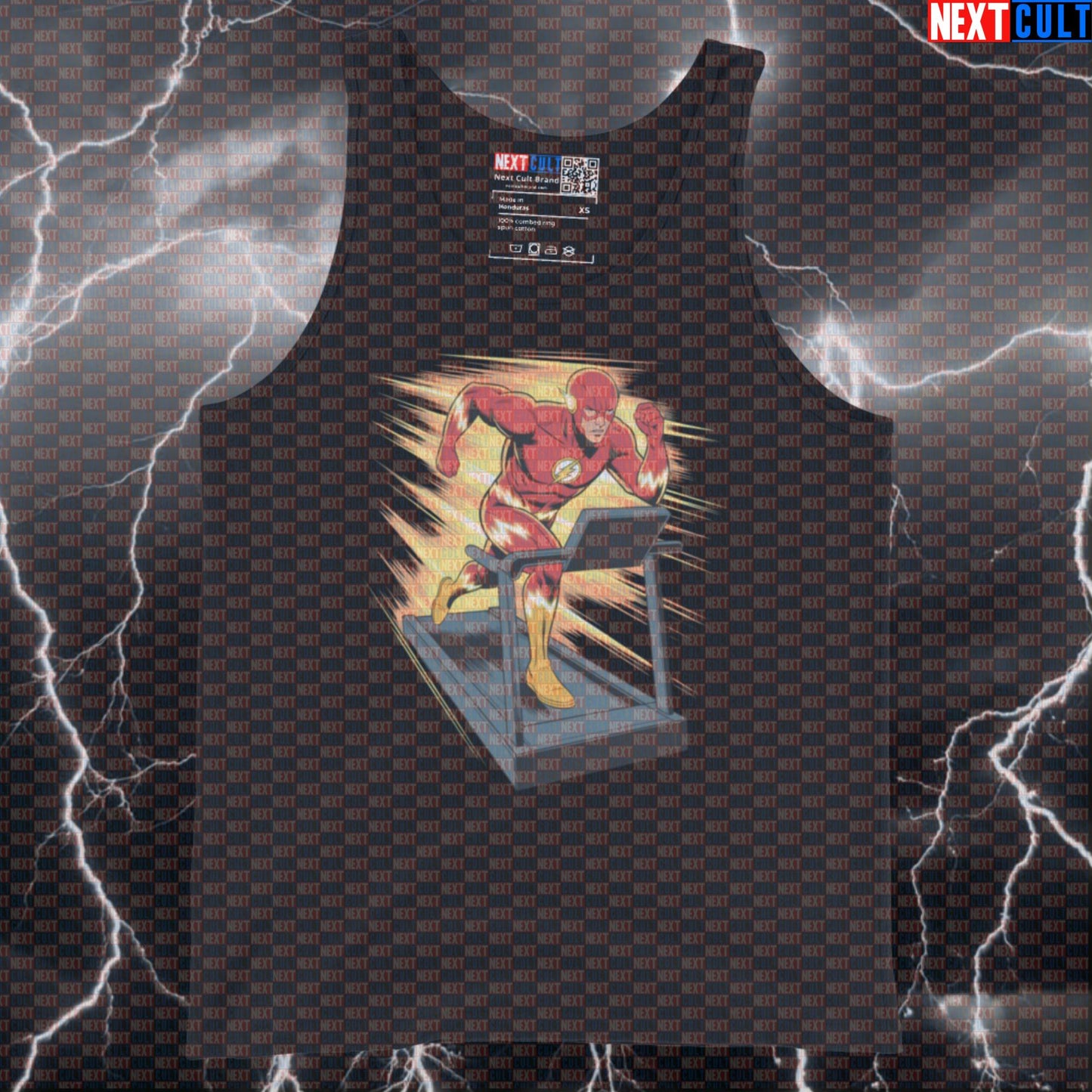 Cardio Speed Flash Funny Gym Tank Top Muscle Shirt Athletic Shirt for Treadmill Running and Cardio Workouts Tank Tops Next Cult Brand
