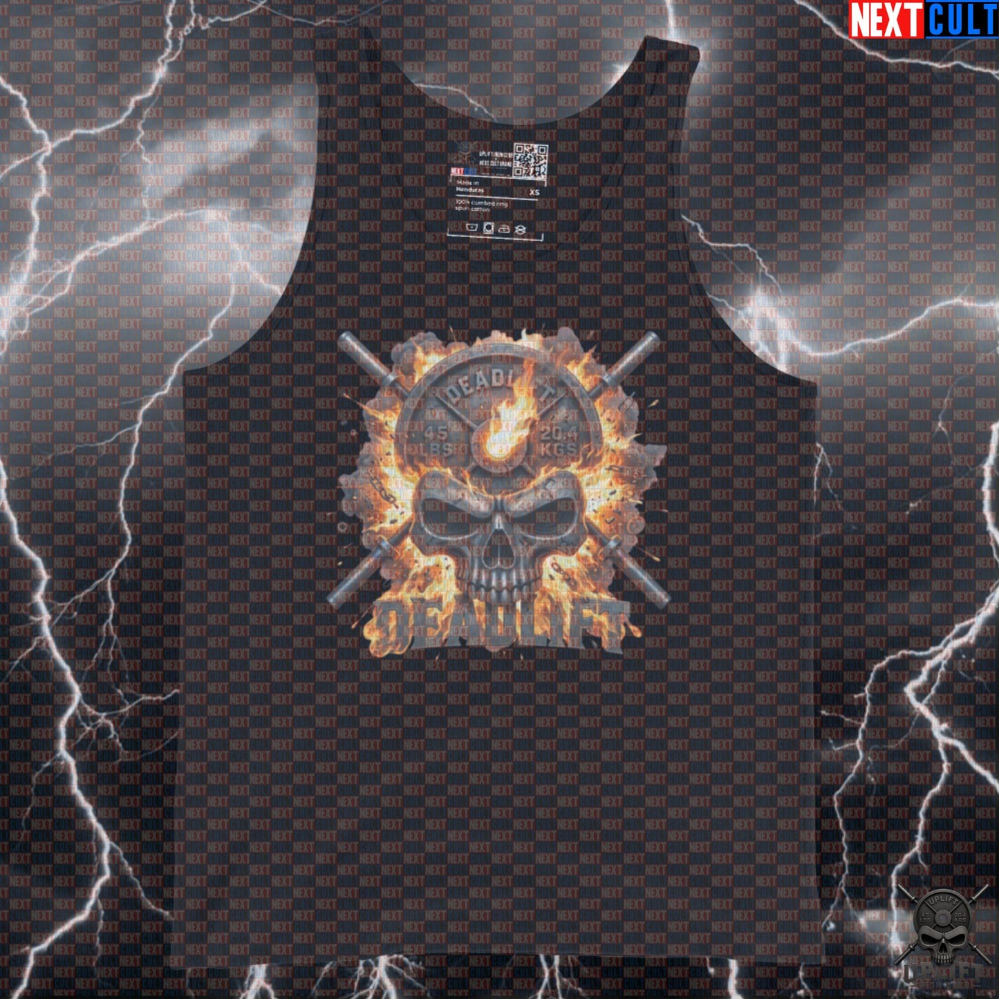 Deadlift Skull Tank Top Explosion Muscle Shirt for Powerlifting Heavy Weights Tank Tops Next Cult Brand