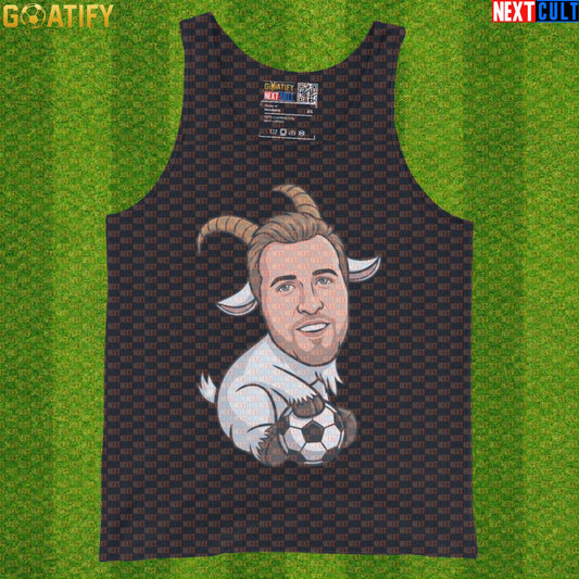 Harry Kane Tank Top – GOAT Soccer Muscle Shirt for Training, World Cup and England Fans Black Tank Tops Next Cult Brand