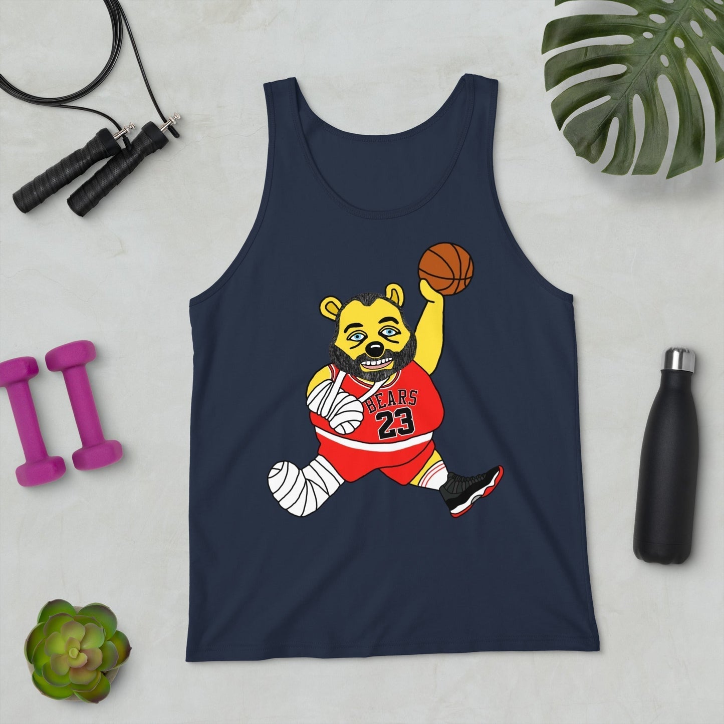Air Segura, Tom Segura Basketball, Your Mom's House (YMH), 2 Bears 1 Cave, Funny Men's Tank Top Navy Tank Tops 2 Bears 1 Cave Air Segura Podcasts Stand-up Comedy Tom Segura YMH Next Cult Brand