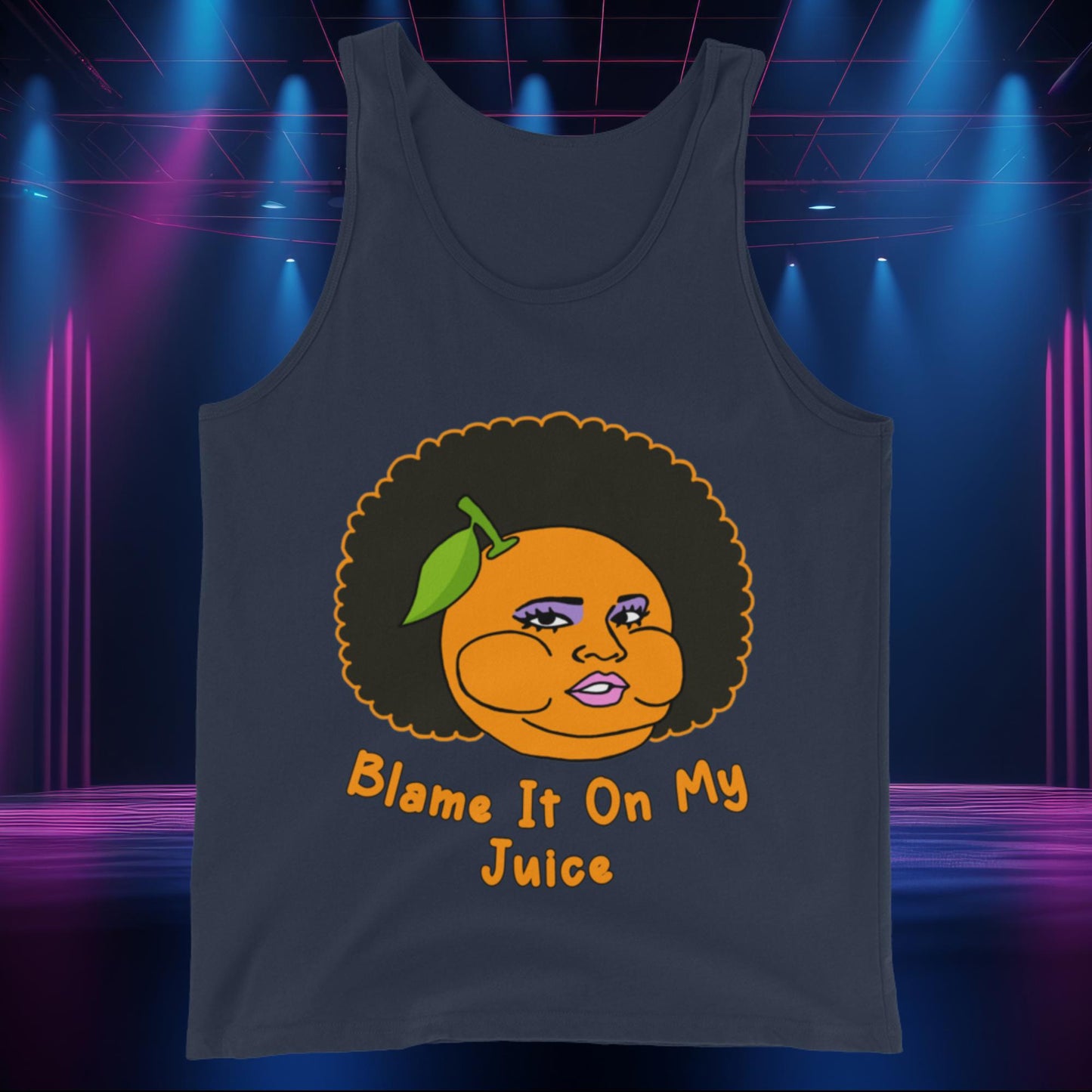 Blame It On My Juice Lizzo Special Tour Lizzo Merch Lizzo Gift Lizzo Song Lyrics Lizzo Tank Top Navy Tank Tops Lizzo Music Next Cult Brand