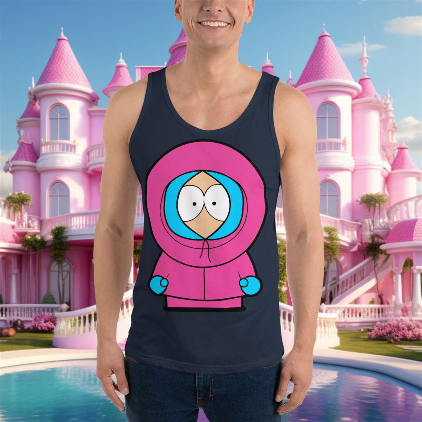 Kenny McCormick Ken Ryan Gosling Barbie South Park Kenny Tank Top Navy Tank Tops Barbie Ken Kenny Movies South Park TV Shows Next Cult Brand