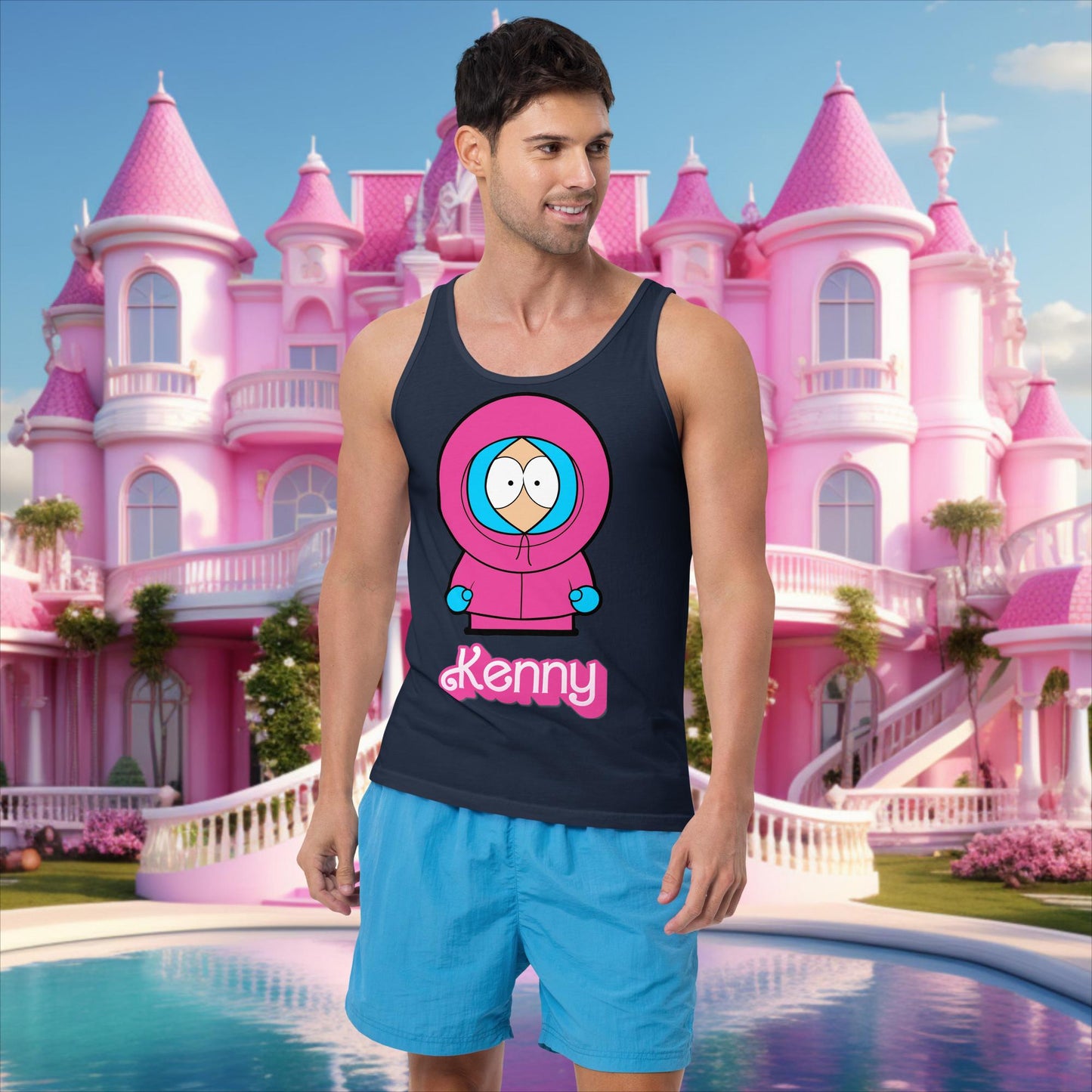 Kenny McCormick Ken Ryan Gosling Barbie South Park Kenny Tank Top Navy Tank Tops Barbie Ken Kenny Movies South Park TV Shows Next Cult Brand