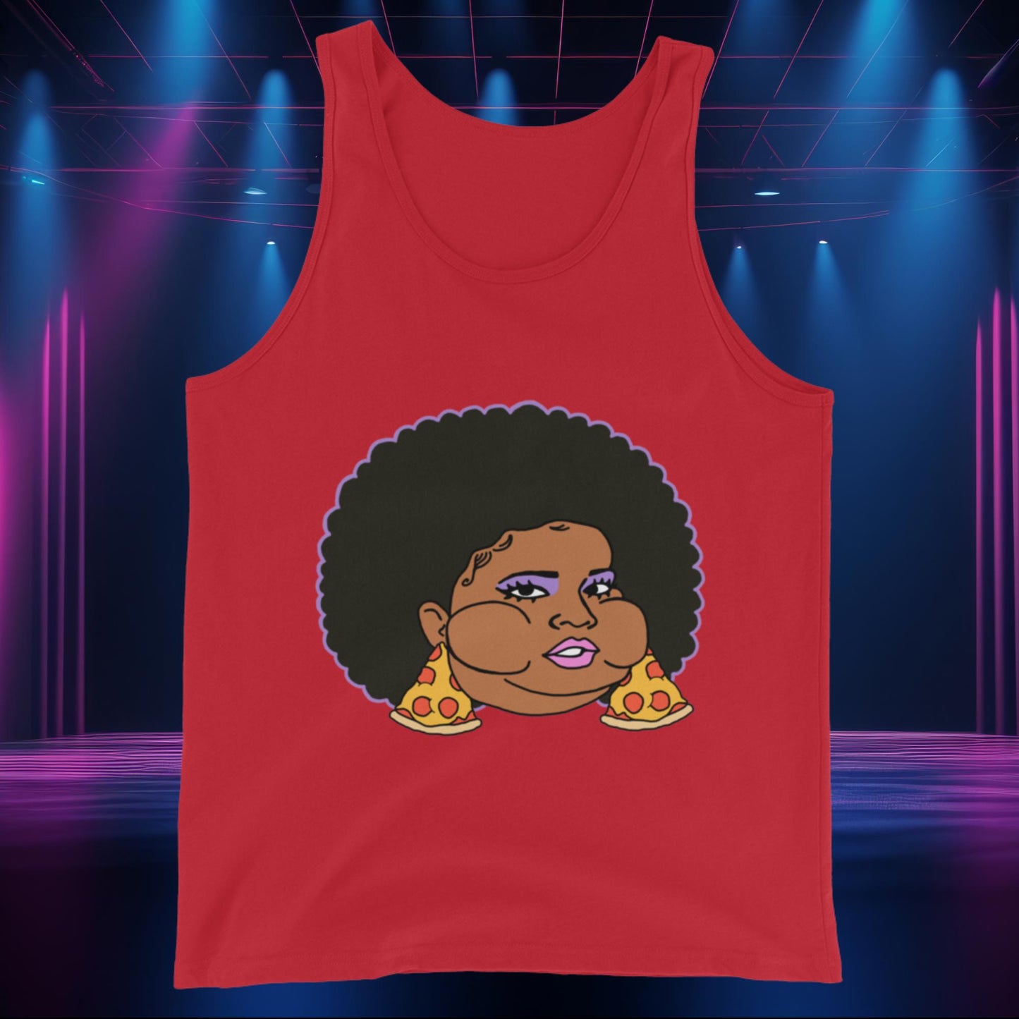 Pizzo Lizzo Pizza Lizzo Merch Lizzo Gift Body Positivity Body empowerment Lizzo Tank Top Red Tank Tops Lizzo Music Next Cult Brand