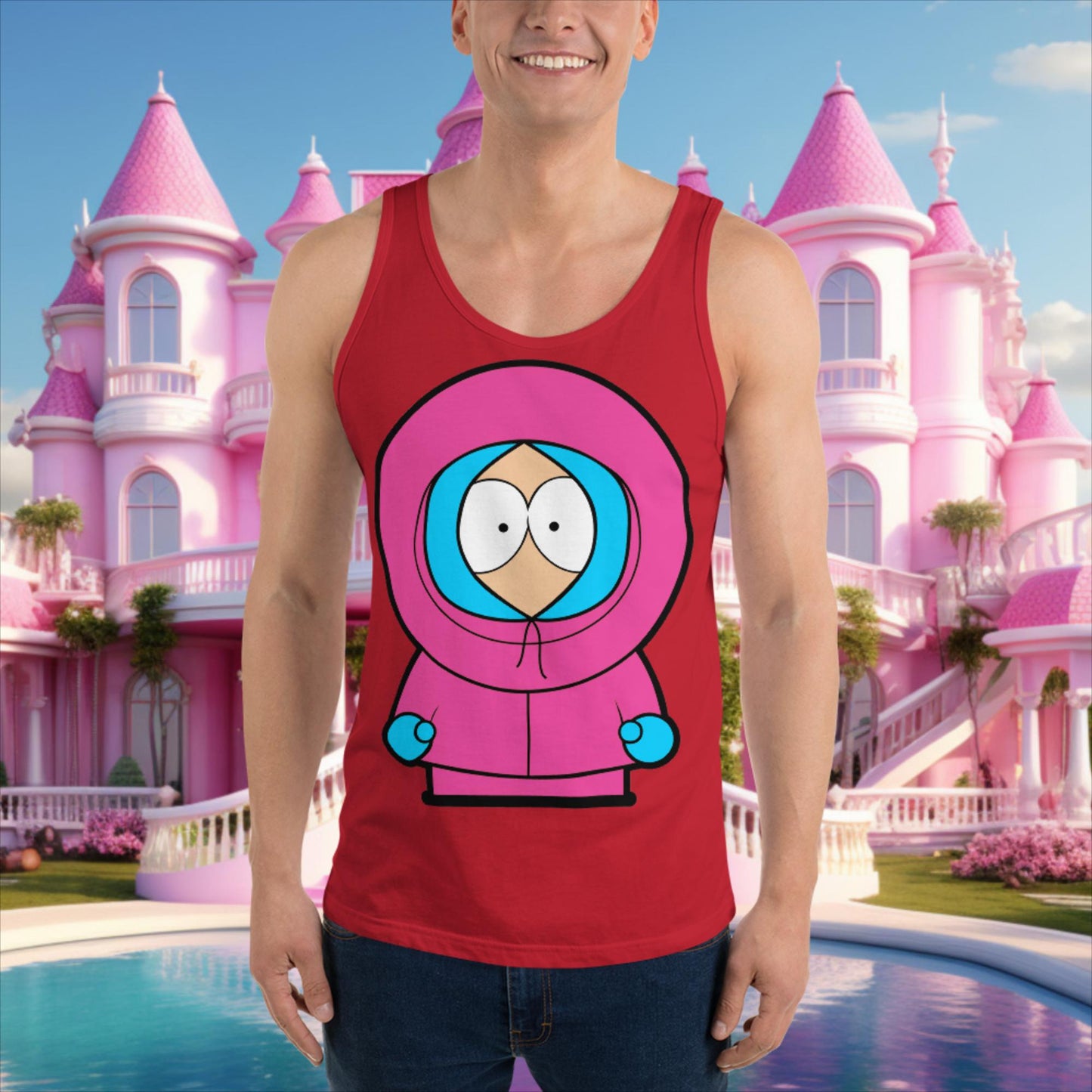 Kenny McCormick Ken Ryan Gosling Barbie South Park Kenny Tank Top Red Tank Tops Barbie Ken Kenny Movies South Park TV Shows Next Cult Brand