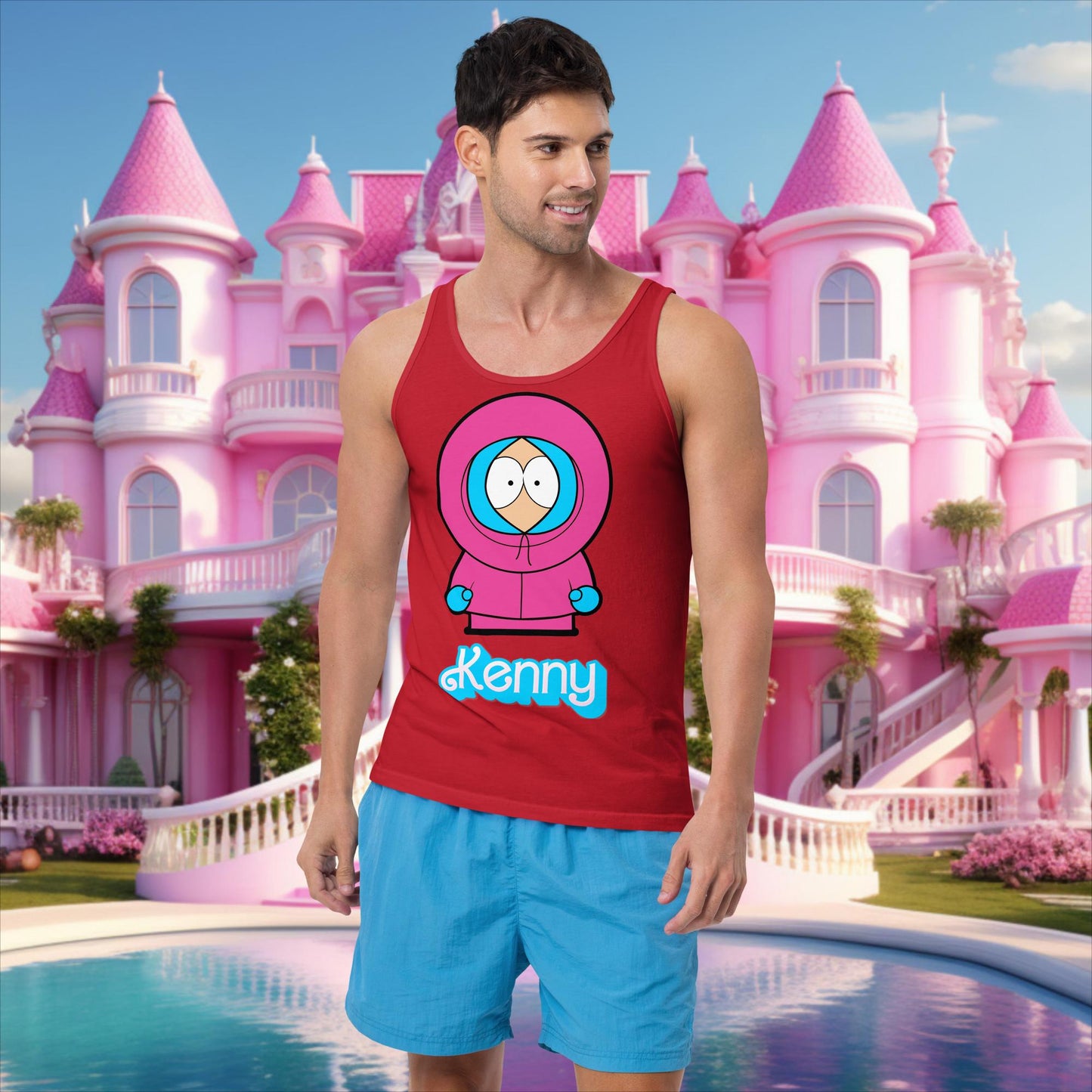 Kenny McCormick Ken Ryan Gosling Barbie South Park Kenny Tank Top Red Tank Tops Barbie Ken Kenny Movies South Park TV Shows Next Cult Brand