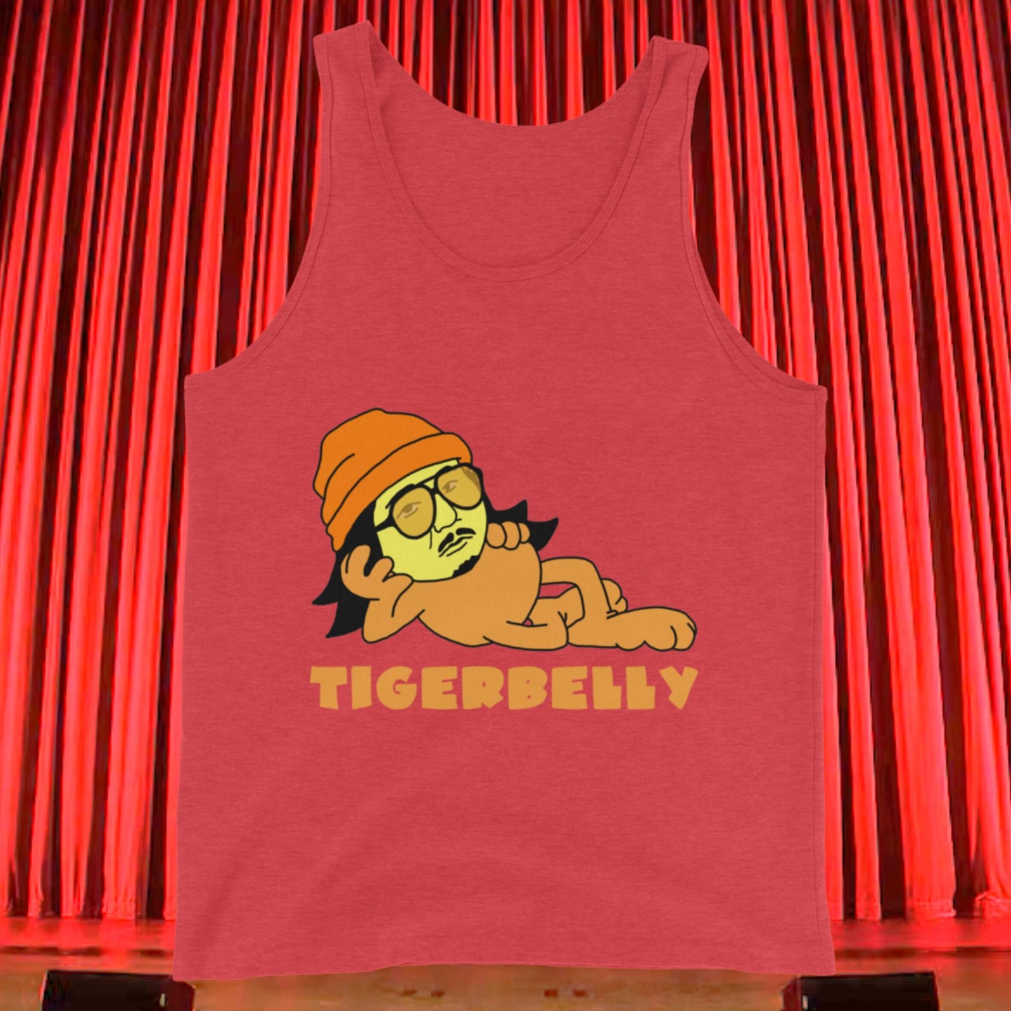 Bobby Lee Tigerbelly, Bobby Lee Merch, Tigerbelly Merch, Bobby Lee Gift, Funny Tigerbelly Gift, Tigerbelly Podcast, TigerBelly Men's Tank Top Red Triblend Tank Tops Bobby Lee Podcasts Stand-up Comedy TigerBelly Next Cult Brand