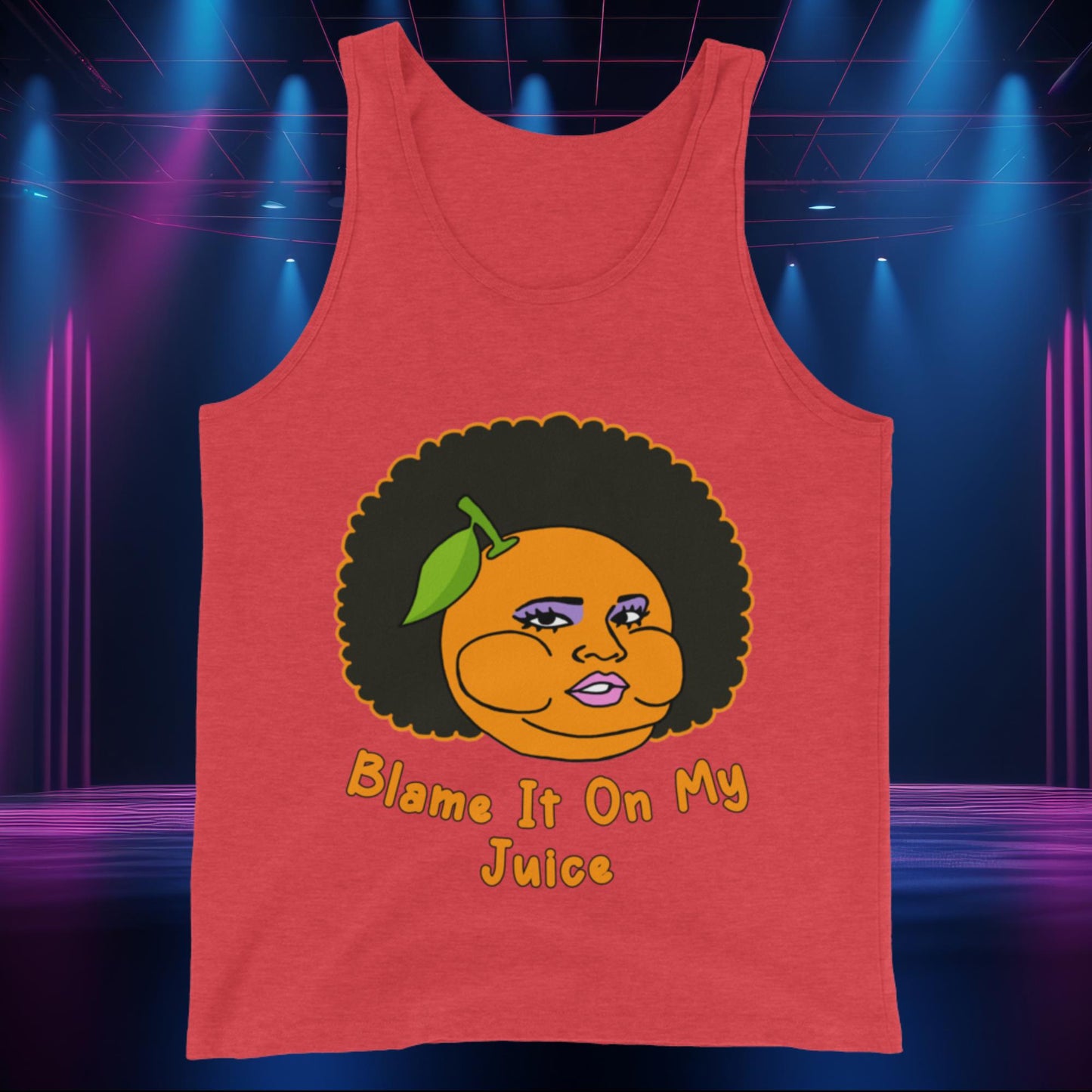 Blame It On My Juice Lizzo Special Tour Lizzo Merch Lizzo Gift Lizzo Song Lyrics Lizzo Tank Top Red Triblend Tank Tops Lizzo Music Next Cult Brand