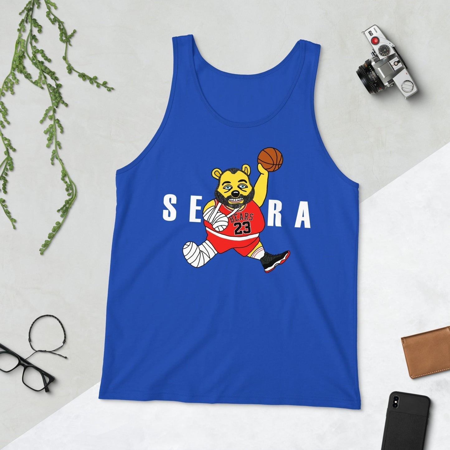Air Segura, Tom Segura Basketball, Your Mom's House (YMH), 2 Bears 1 Cave, Funny Men's Tank Top True Royal Tank Tops 2 Bears 1 Cave Air Segura Podcasts Stand-up Comedy Tom Segura YMH Next Cult Brand