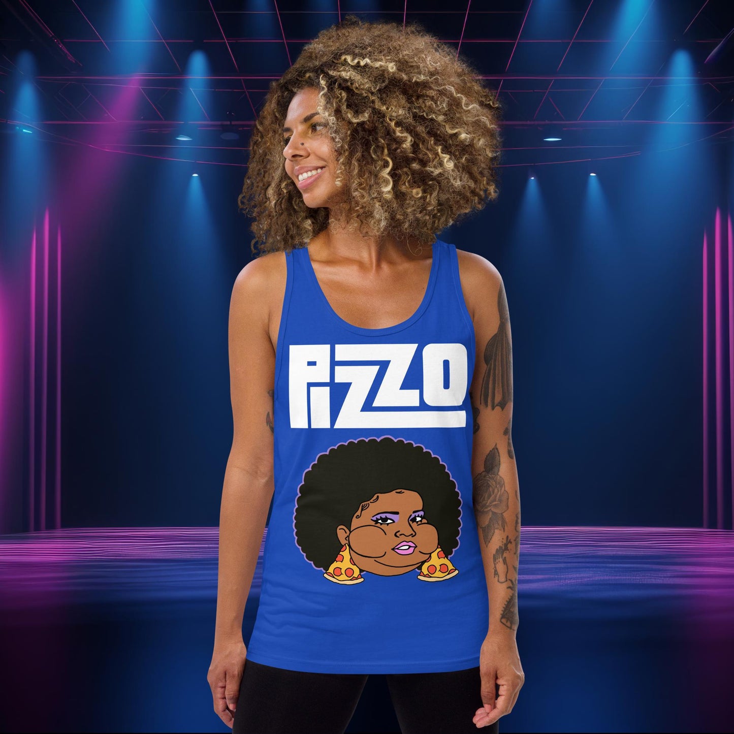 Lizzo Shirt Lizzo Tank Top Lizzo shirt Lizzo vest Lizzo Merch Lizzo Gift Body Positivity Shirt Pizza Body empowerment Tank Top True Royal Tank Tops Lizzo Music Next Cult Brand