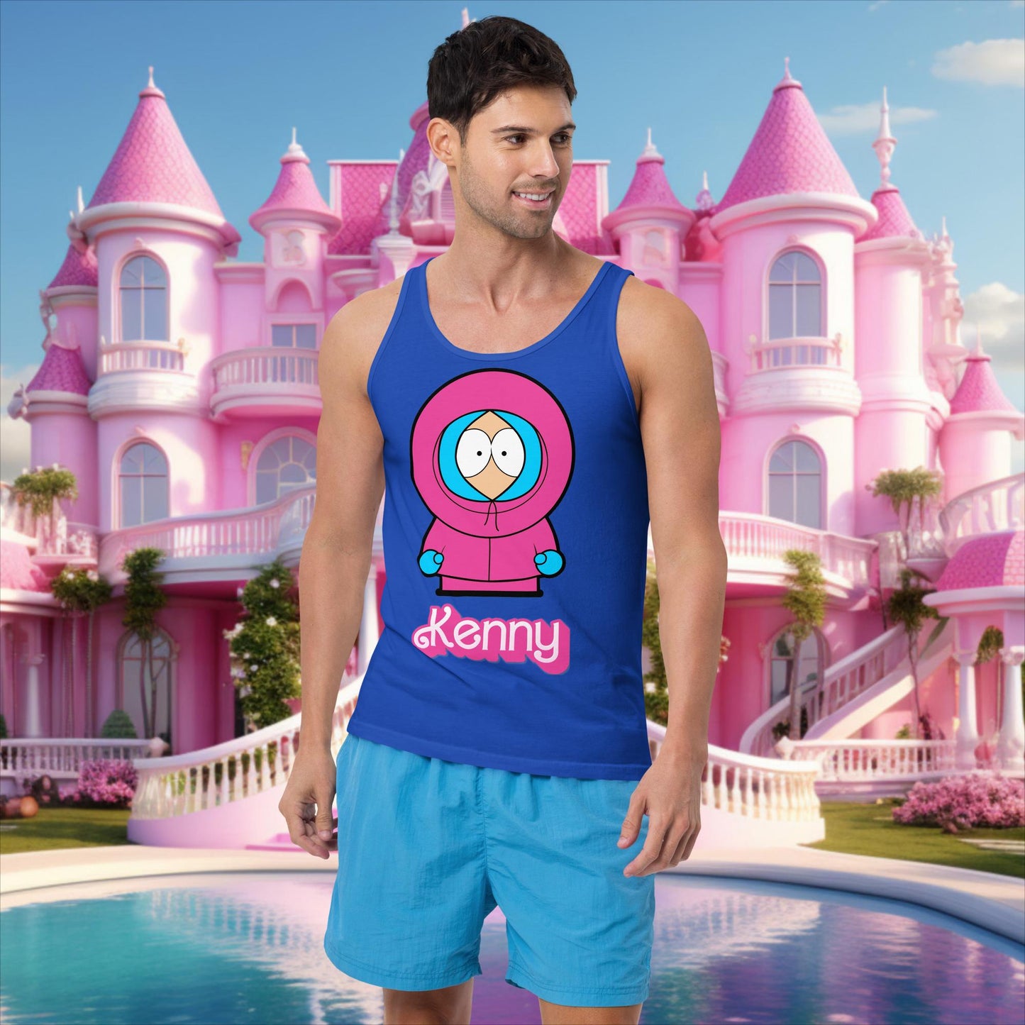 Kenny McCormick Ken Ryan Gosling Barbie South Park Kenny Tank Top True Royal Tank Tops Barbie Ken Kenny Movies South Park TV Shows Next Cult Brand