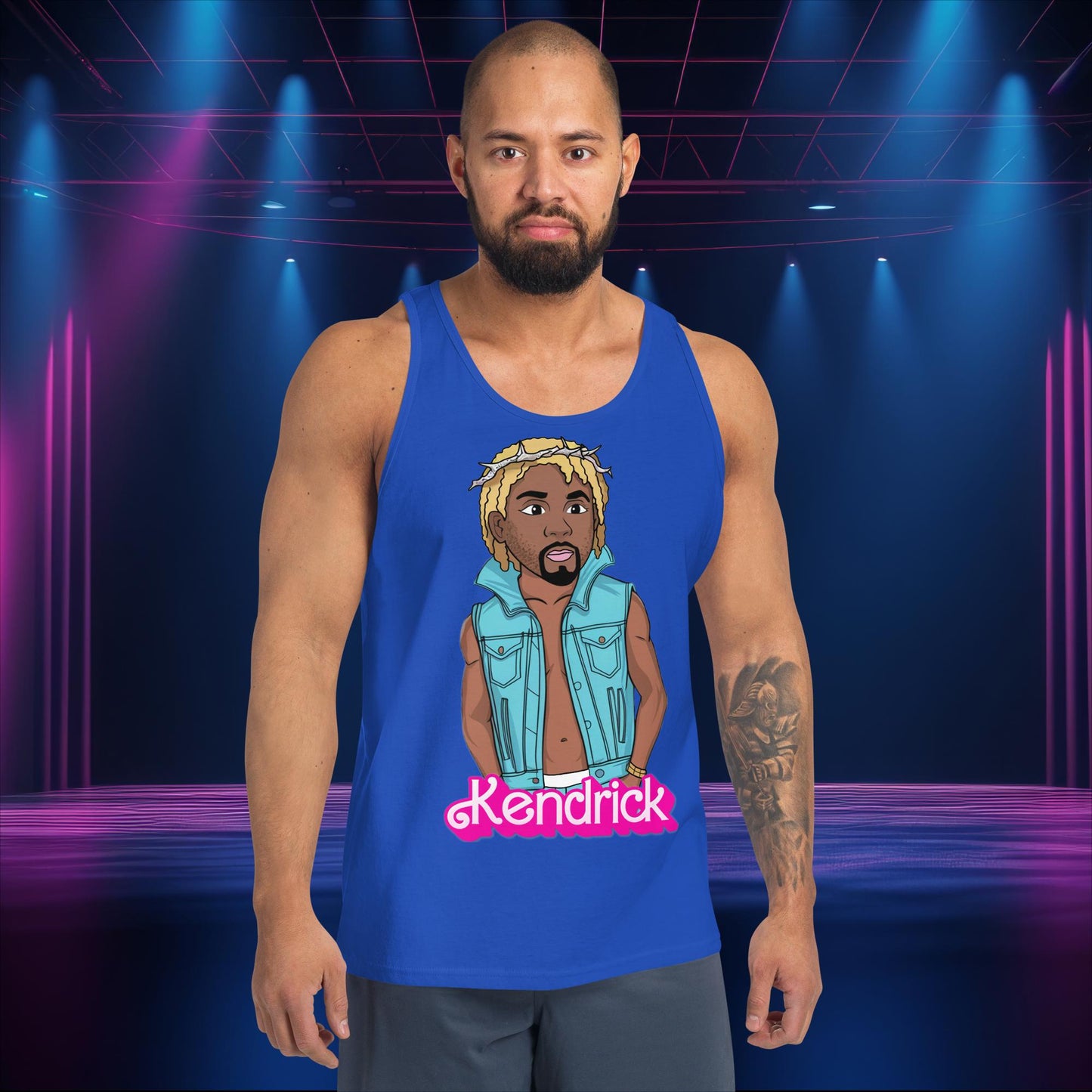 Kendrick Ken Ryan Gosling Barbie Hip Hop Rap Kendrick Lamar Tank Top True Royal Tank Tops Barbie Ken Kendrick Lamar Movies Music Next Cult Brand