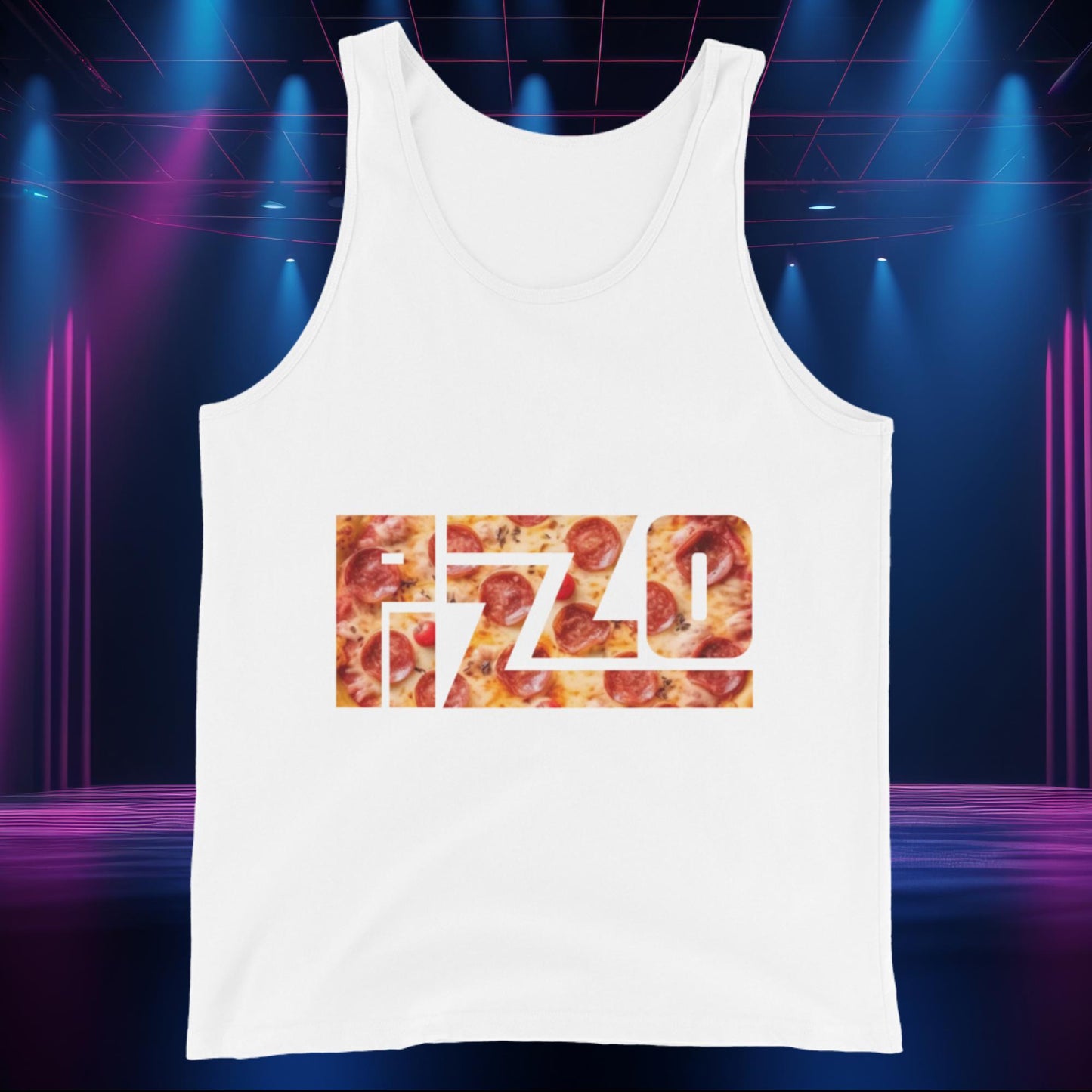 Pizzo Logo Lizzo Pizza Lizzo Merch Lizzo Gift Body Positivity Body empowerment Lizzo Tank Top White Tank Tops Lizzo Music Next Cult Brand