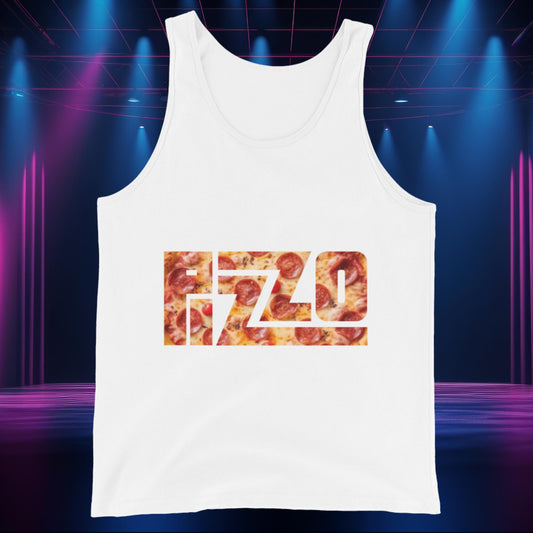 Pizzo Logo Lizzo Pizza Lizzo Merch Lizzo Gift Body Positivity Body empowerment Lizzo Tank Top White Tank Tops Lizzo Music Next Cult Brand