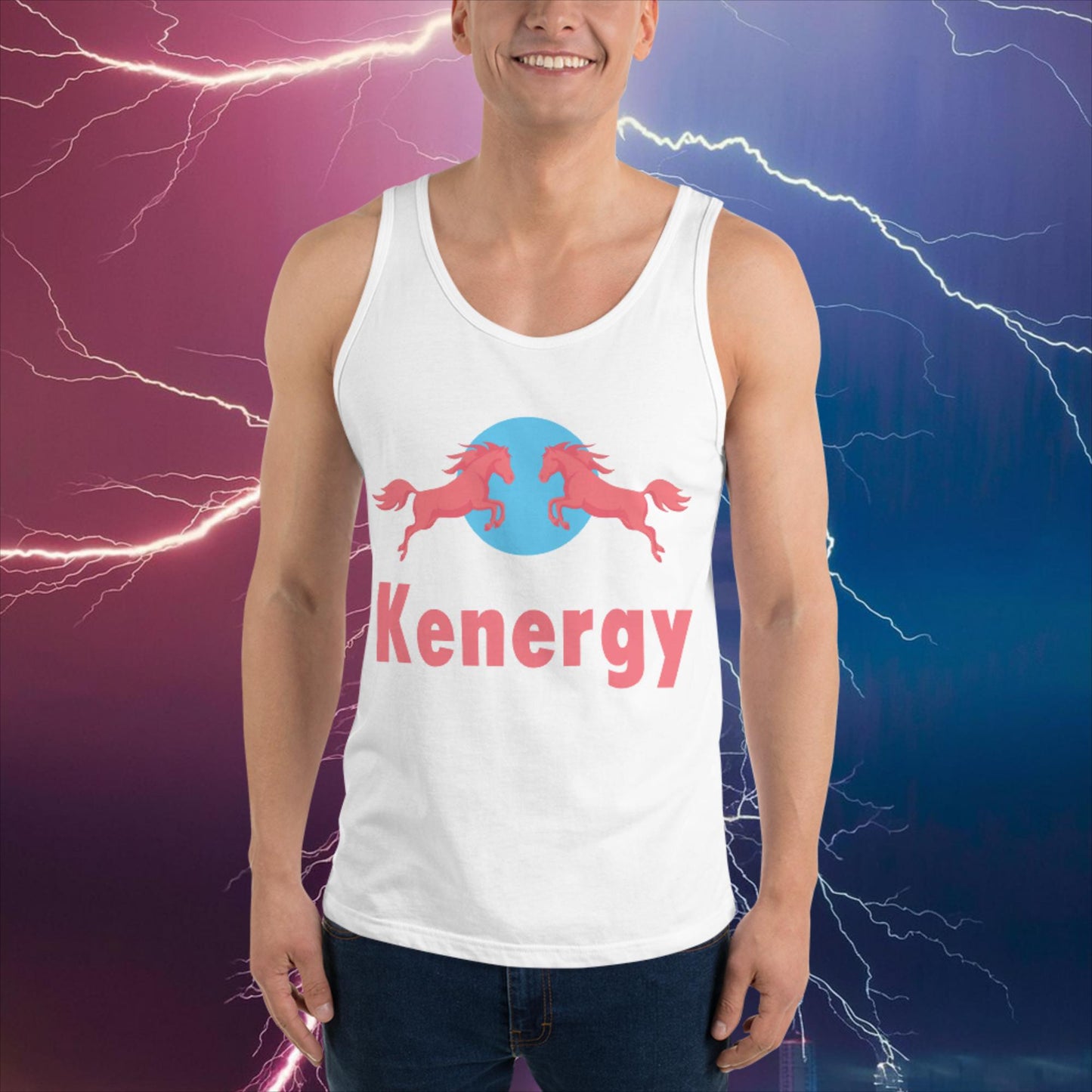 Kenergy Red Bull Ken Barbie Ryan Gosling Kenergy Tank Top White Tank Tops Barbie Ken Kenergy Movies Next Cult Brand