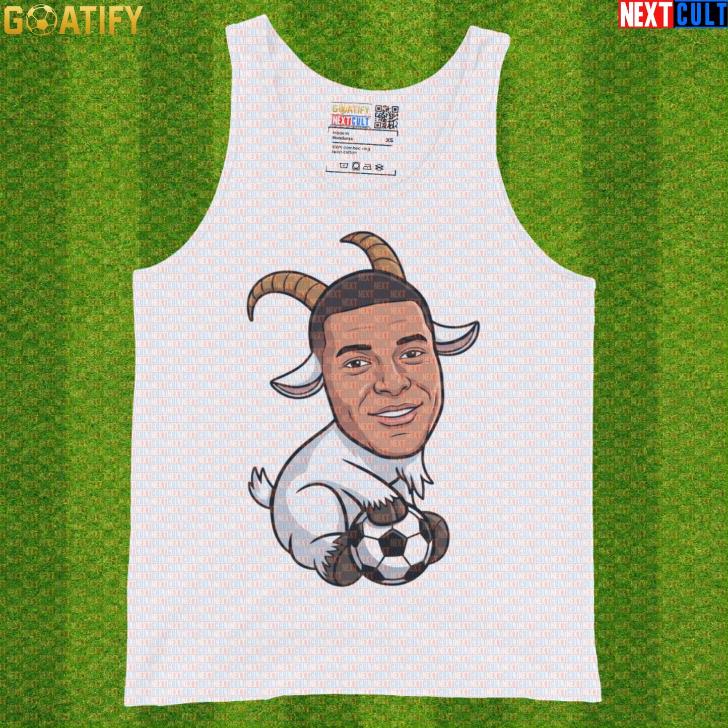 Kylian Mbappe Tank Top – GOAT Soccer Muscle Shirt Gift for France World Cup Summer Fans White Tank Tops Next Cult Brand