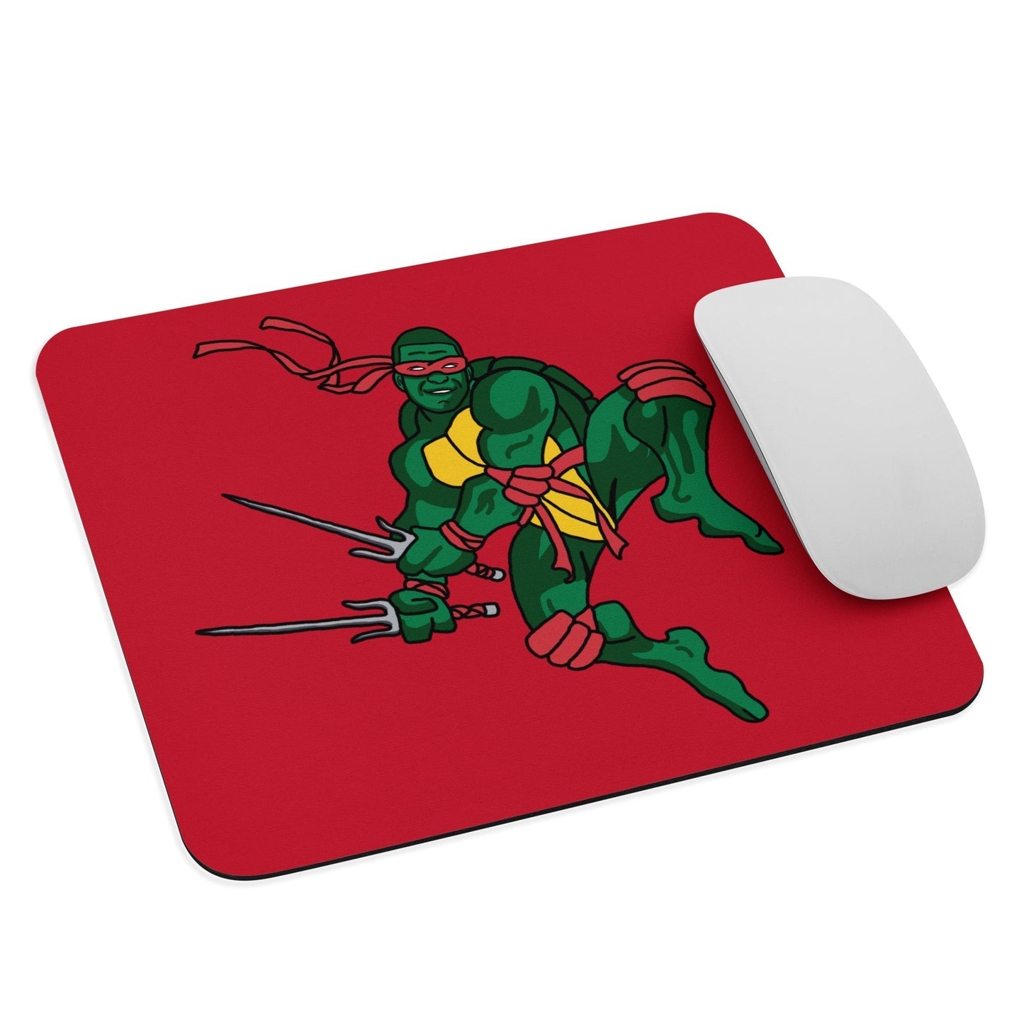 Kylian Mbappe Red Ninja Turtle Raphael Mouse pad Default Title Mouse Pads Football Kylian Mbappe Ninja Turtles PSG Real Madrid Next Cult Brand