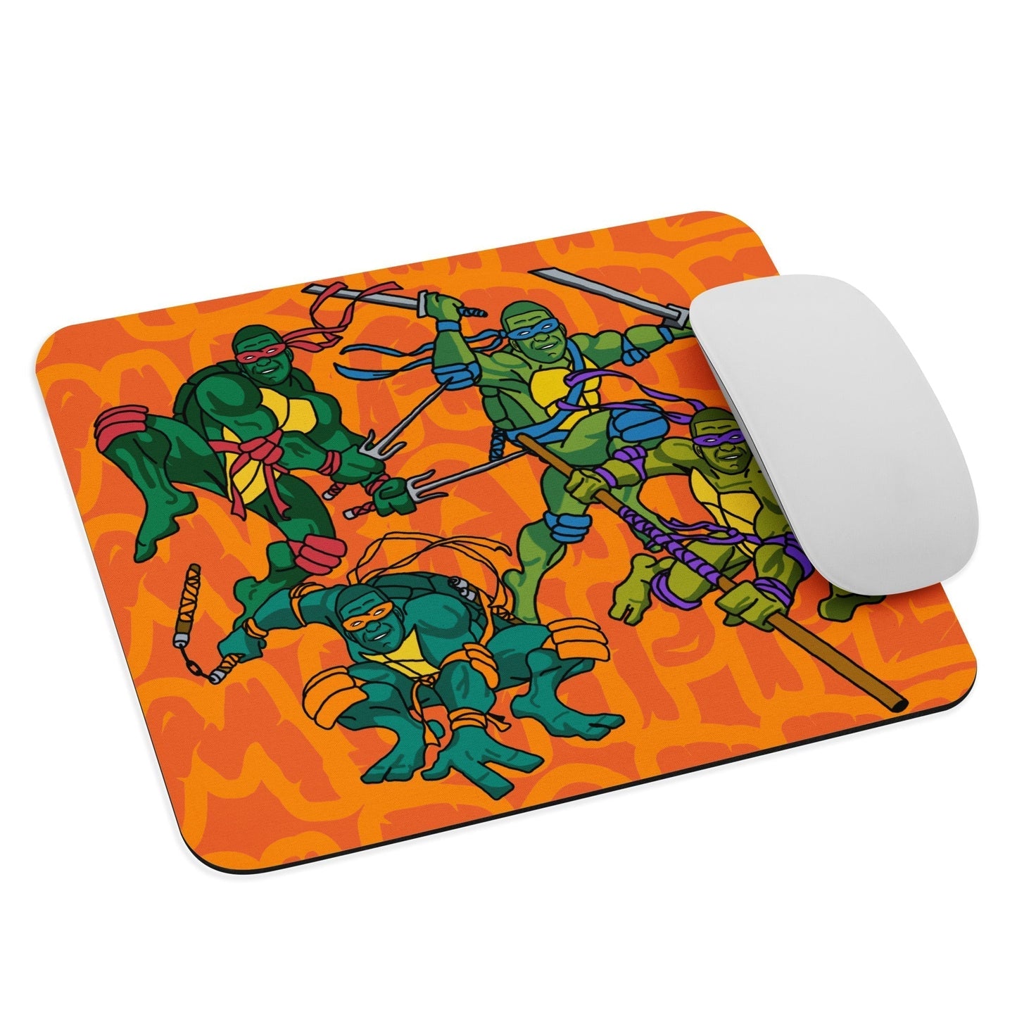 Kylian Mbappe Ninja Turtles funny football/ soccer meme Mouse pad orange Default Title Mouse Pads Football Kylian Mbappe Ninja Turtles PSG Real Madrid Next Cult Brand