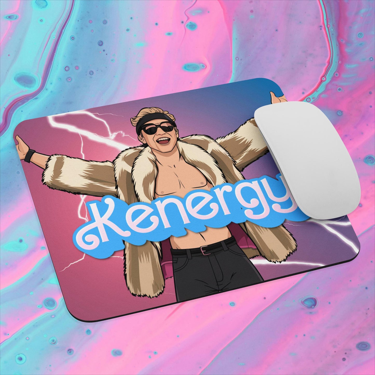 Kenergy Barbie Ryan Gosling Ken Mouse pad Default Title Mouse Pads Barbie Celebrities Ken Kenergy Movies Ryan Gosling Next Cult Brand