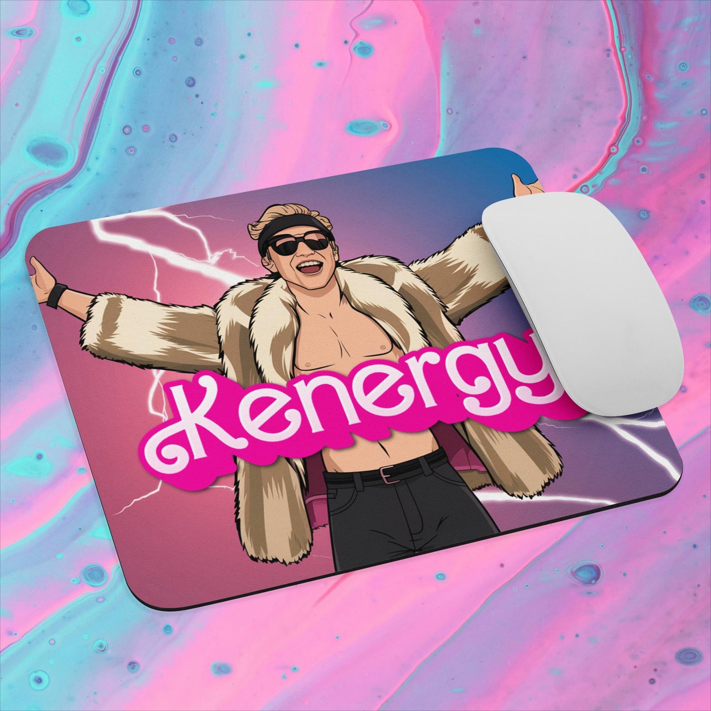 Kenergy Barbie Ryan Gosling Ken Mouse pad Default Title Mouse Pads Barbie Celebrities Ken Kenergy Movies Ryan Gosling Next Cult Brand