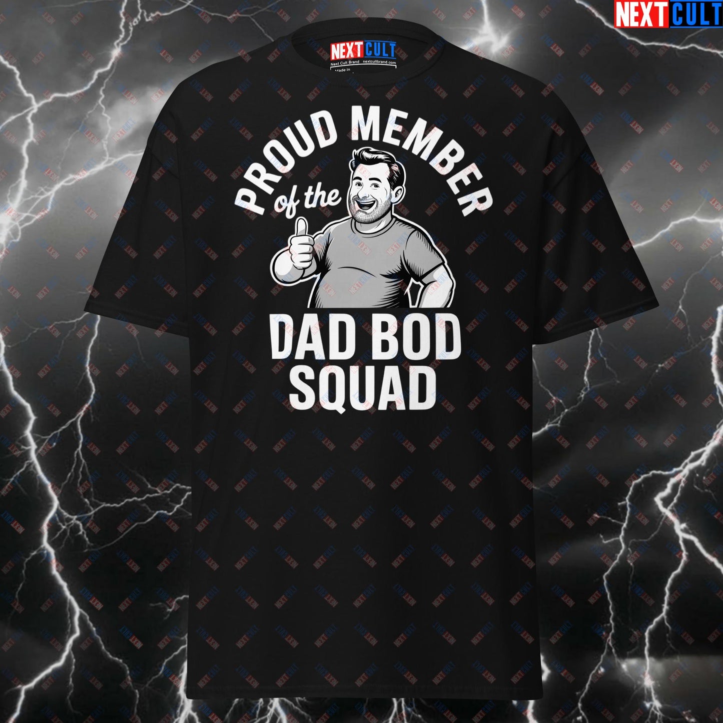 Funny Gym Shirt for Men - Proud Member of the Dad Bod Squad Pump Cover T-Shirt - Gym Meme Tee for Workout & Fitness Gains T-shirts Father's Day Fitness Gym Pump Cover Workout Next Cult Brand