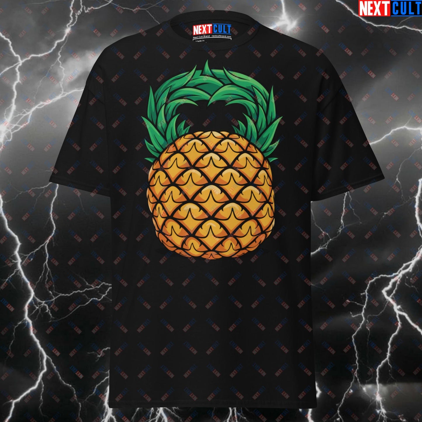 Funny Gym Shirt Pineapple Kettlebell Meme Tee - Pump Cover T-Shirt for Lifters, Gymbros & Fitness Fans T-shirts Fast Food Fitness Functional Fitness Gym Kettlebell Pump Cover Workout Next Cult Brand