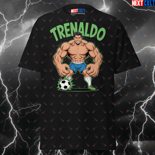 Funny Gym Shirt for Lifters - Trenaldo Pump Cover Tee - Soccer Football Workout Meme Top for Gymbros & Fitness Gains T-shirts Fitness Gym Pump Cover Steroids Workout Next Cult Brand